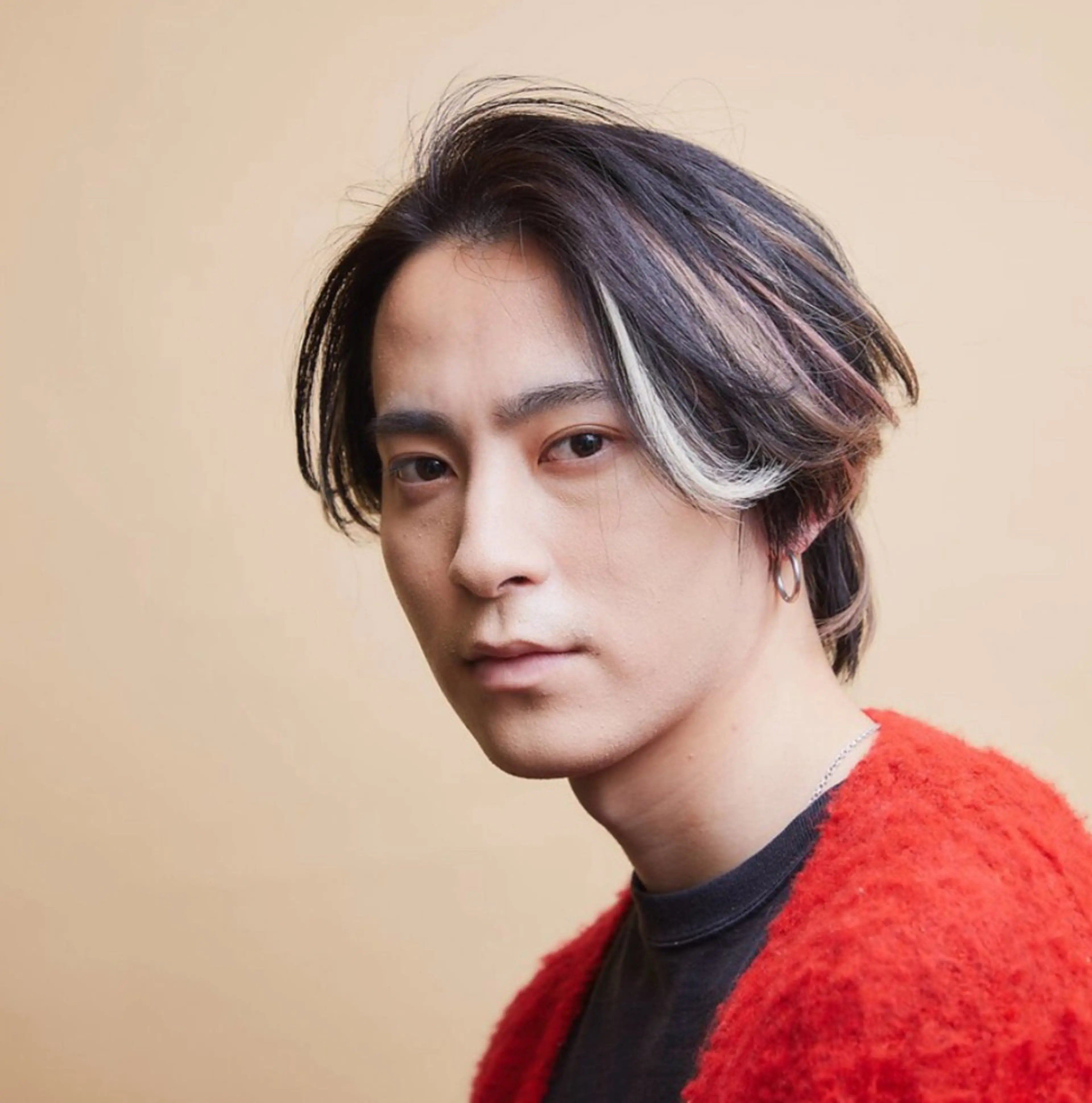 メンズ センターパート メンズハイライト ヘアカラー hair&culture gallery moloco所属・メンズカット/ メンズパーマ/新井のヘアスタイル