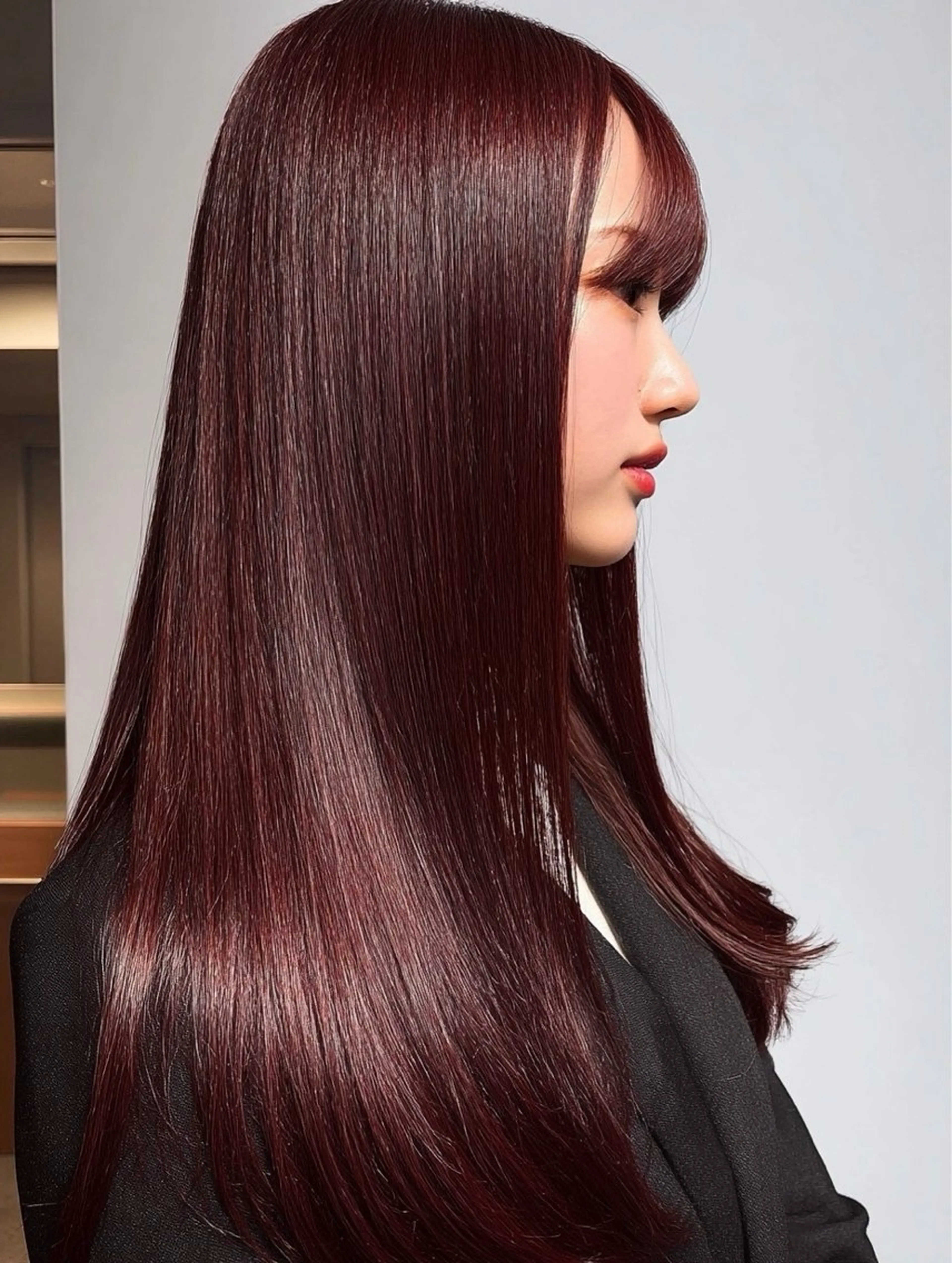 セミロング セミロングパーマ ハイレイヤー 髪質改善 韓国風ヘア レイヤーカット カット 縮毛矯正 トリートメント ✨毛髪診断で絶対綺麗 ✨美髪艶髪専門✨高浪のヘアスタイル