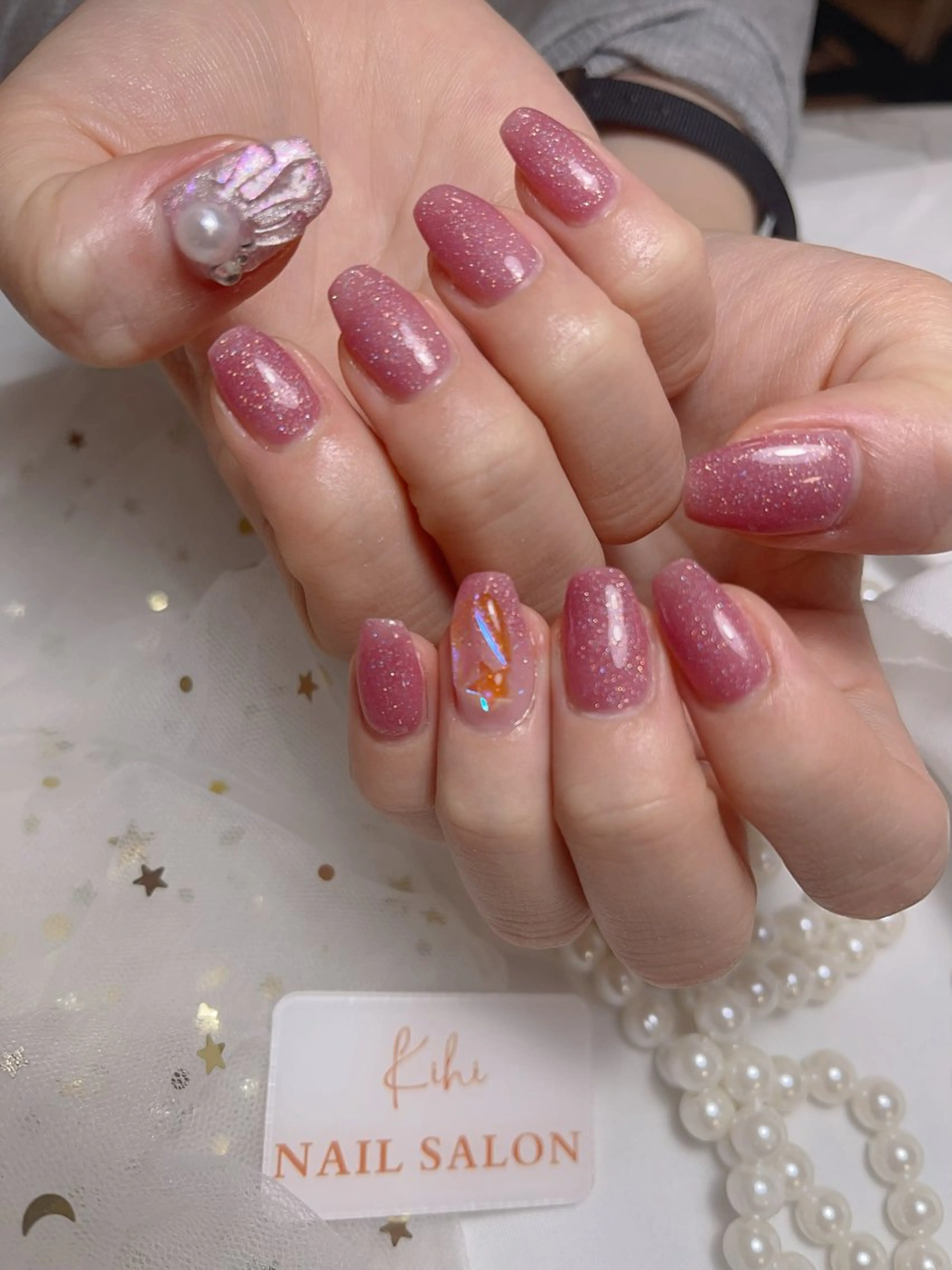 ネイル ハンドネイル ハンドケア さくら💮💮 【オフ無料】のネイルデザイン