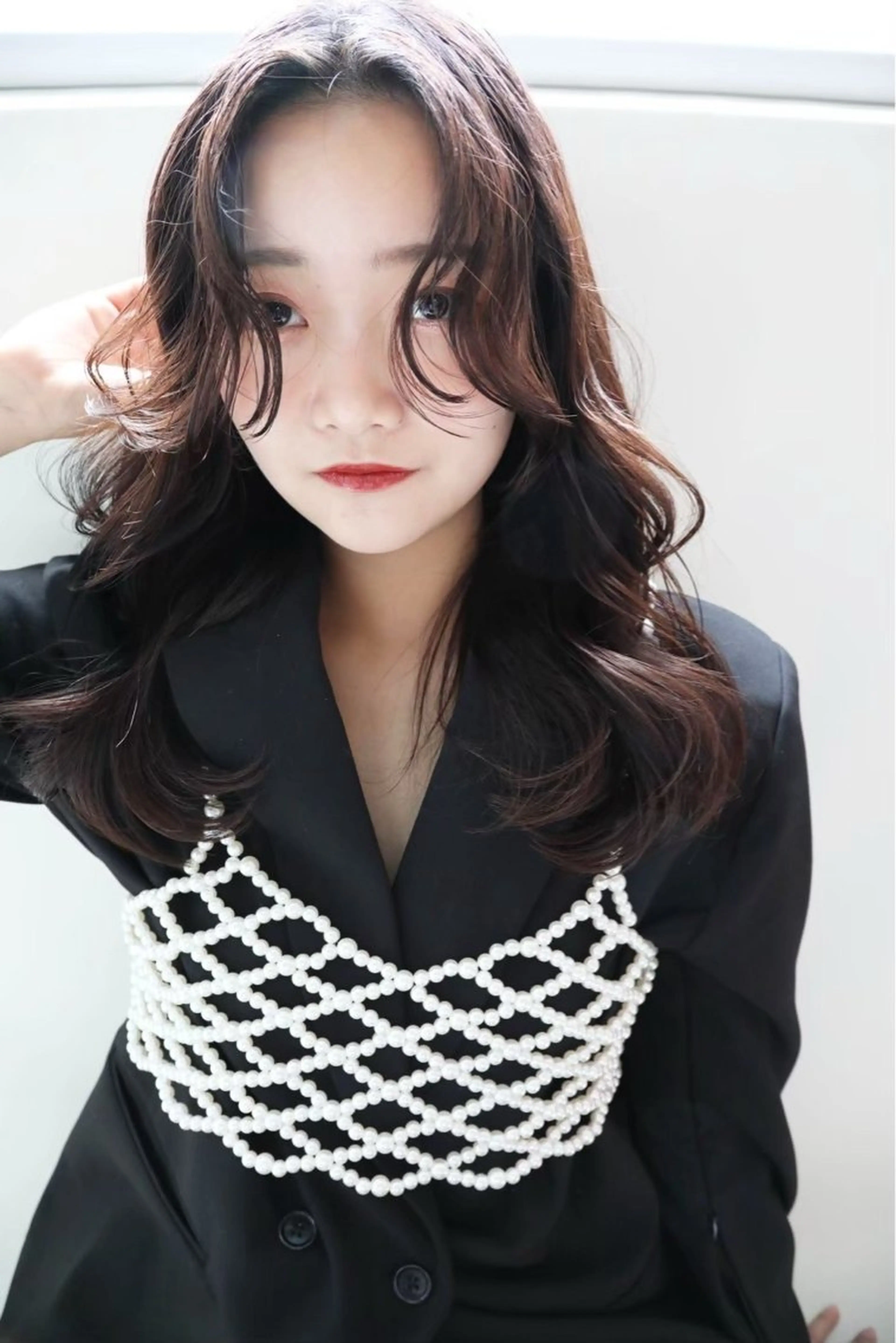 セミロング オリーブ🫒レイヤー /平尾/りの‎🤍のヘアスタイル