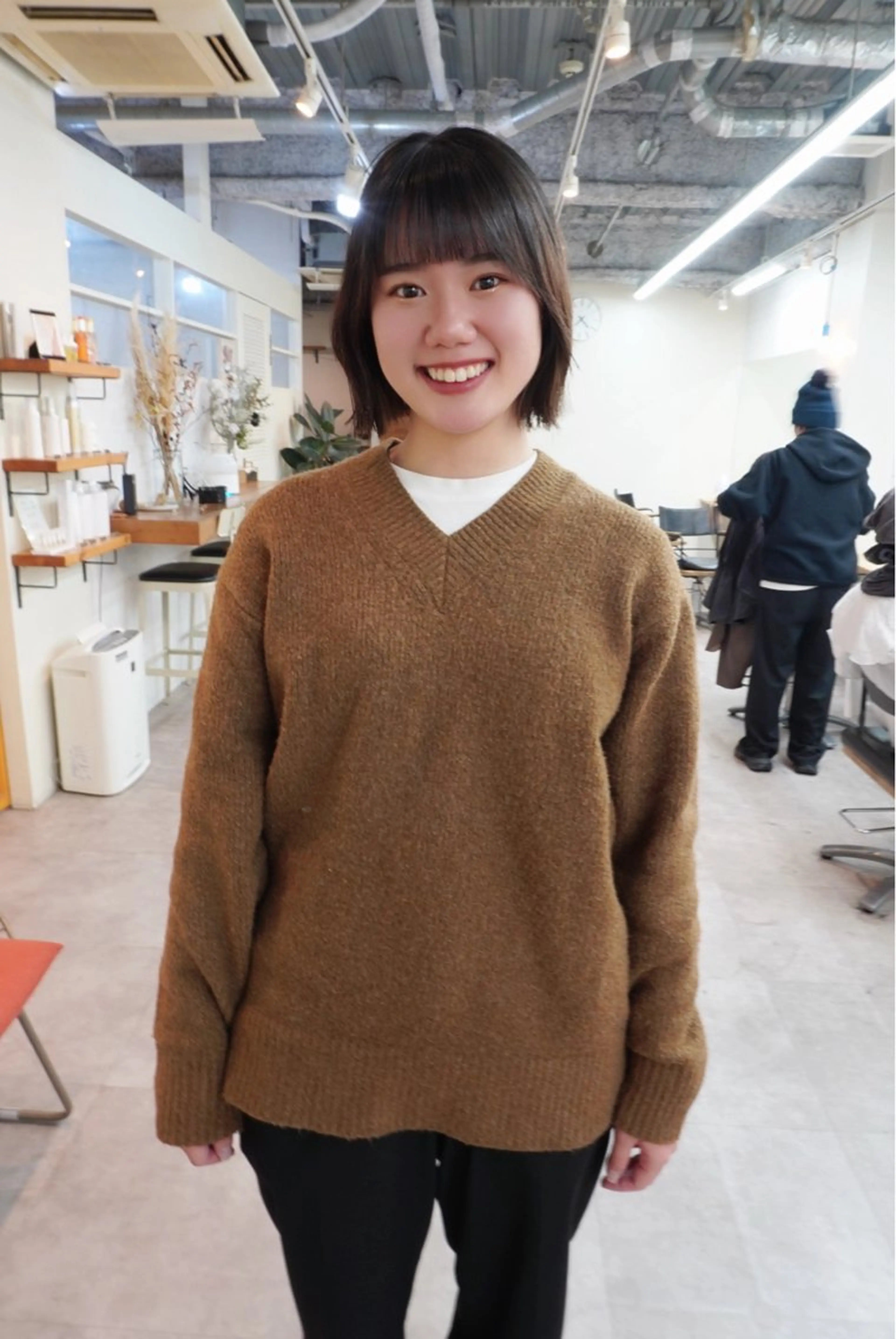 ショート ボブ 縮毛矯正 カット benji仙台所属・KOKI/ ボブ/ パーマ/透明感カラーのヘアスタイル