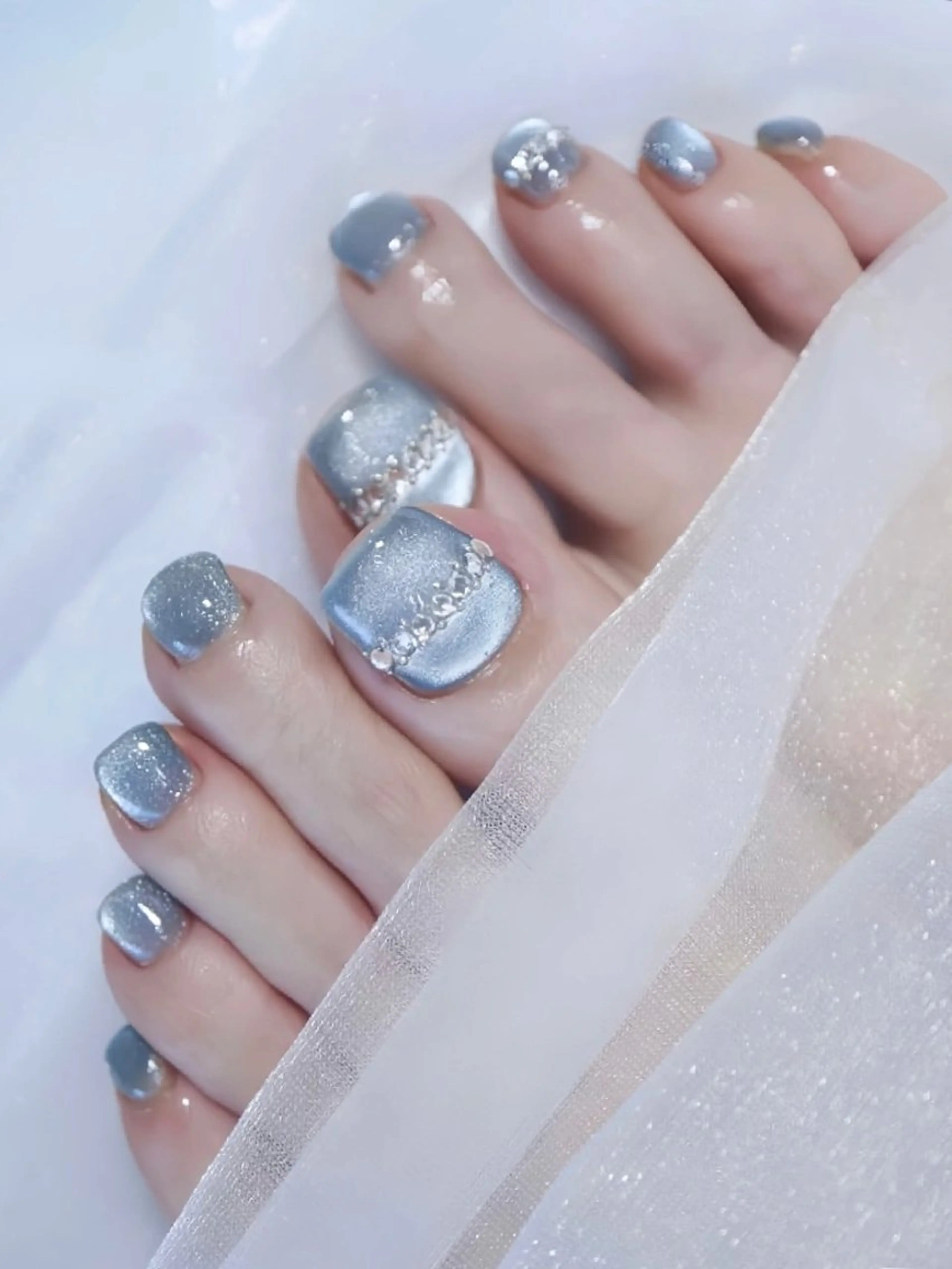 ネイル ネイリストゆか💅 長さだし、深爪矯正のネイルデザイン