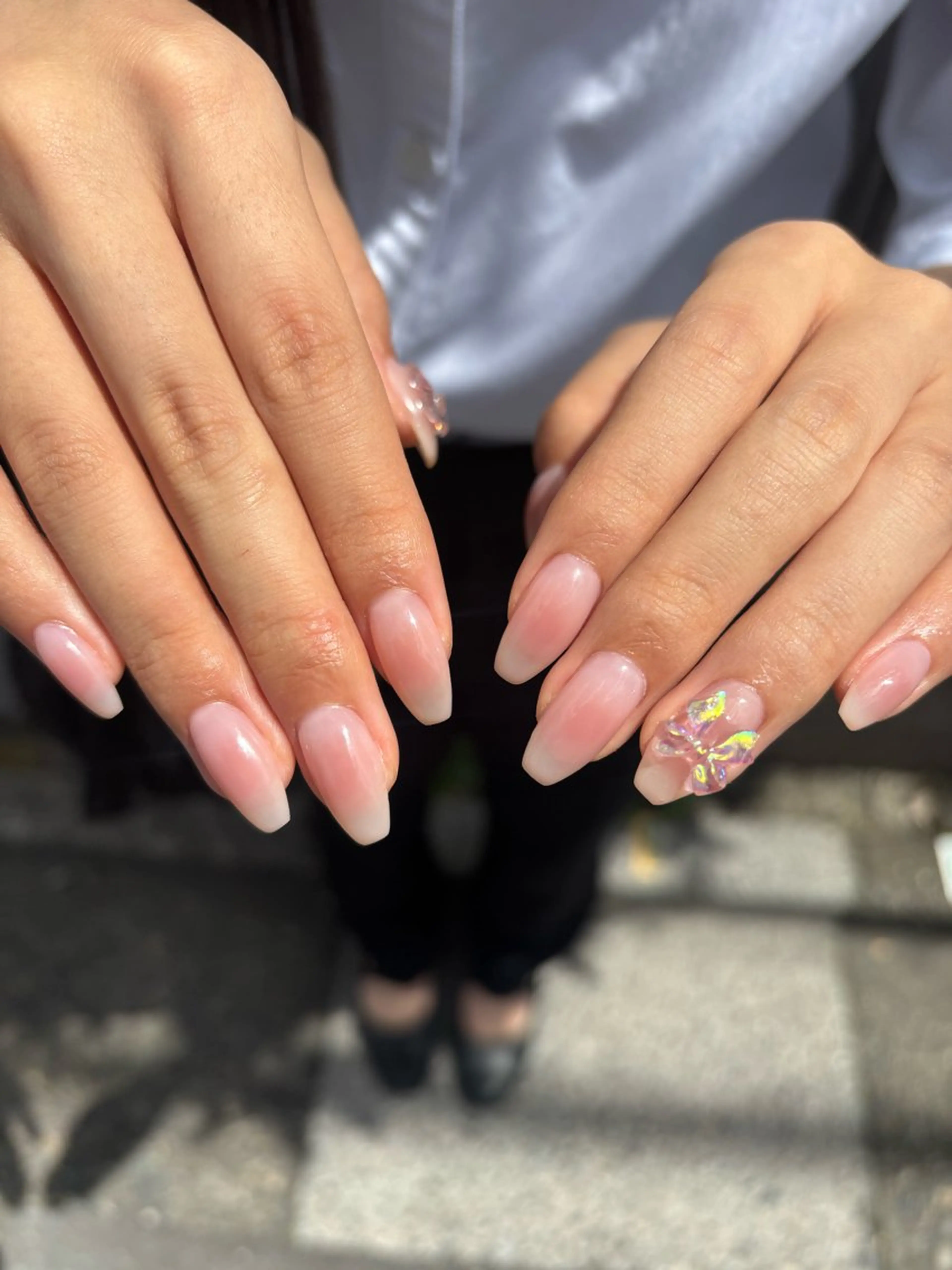 ネイル チークネイル オフィスネイル シンプルネイル ワンホンネイル ハンドネイル ハンドケア 🎀NAIL🎀 AI🪄︎︎◝✩のネイルデザイン