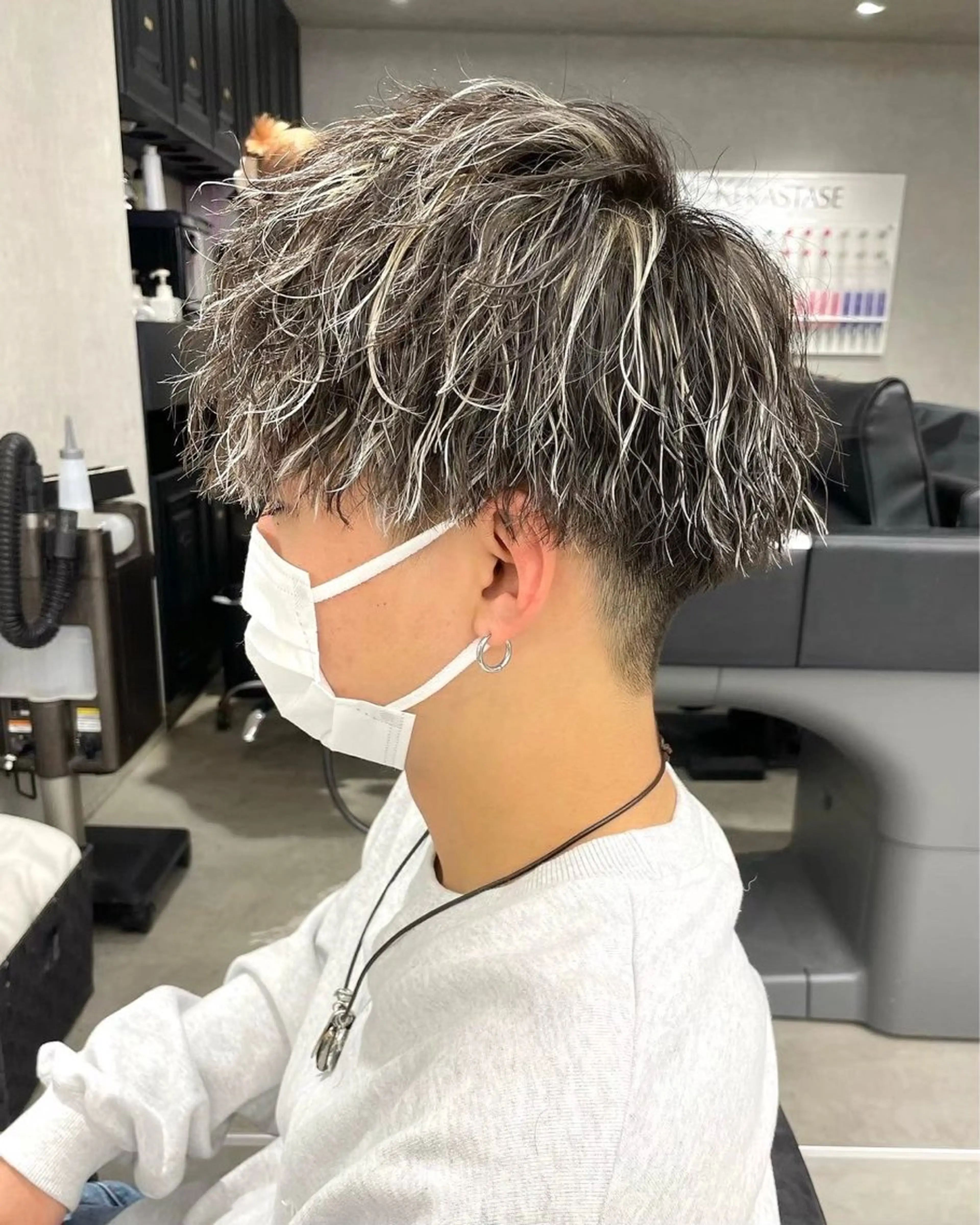 メンズ マッシュ メンズパーマ メンズツイストパーマ 刈り上げ ツイストパーマ ちょめ/八王子 ZEST emuのヘアスタイル