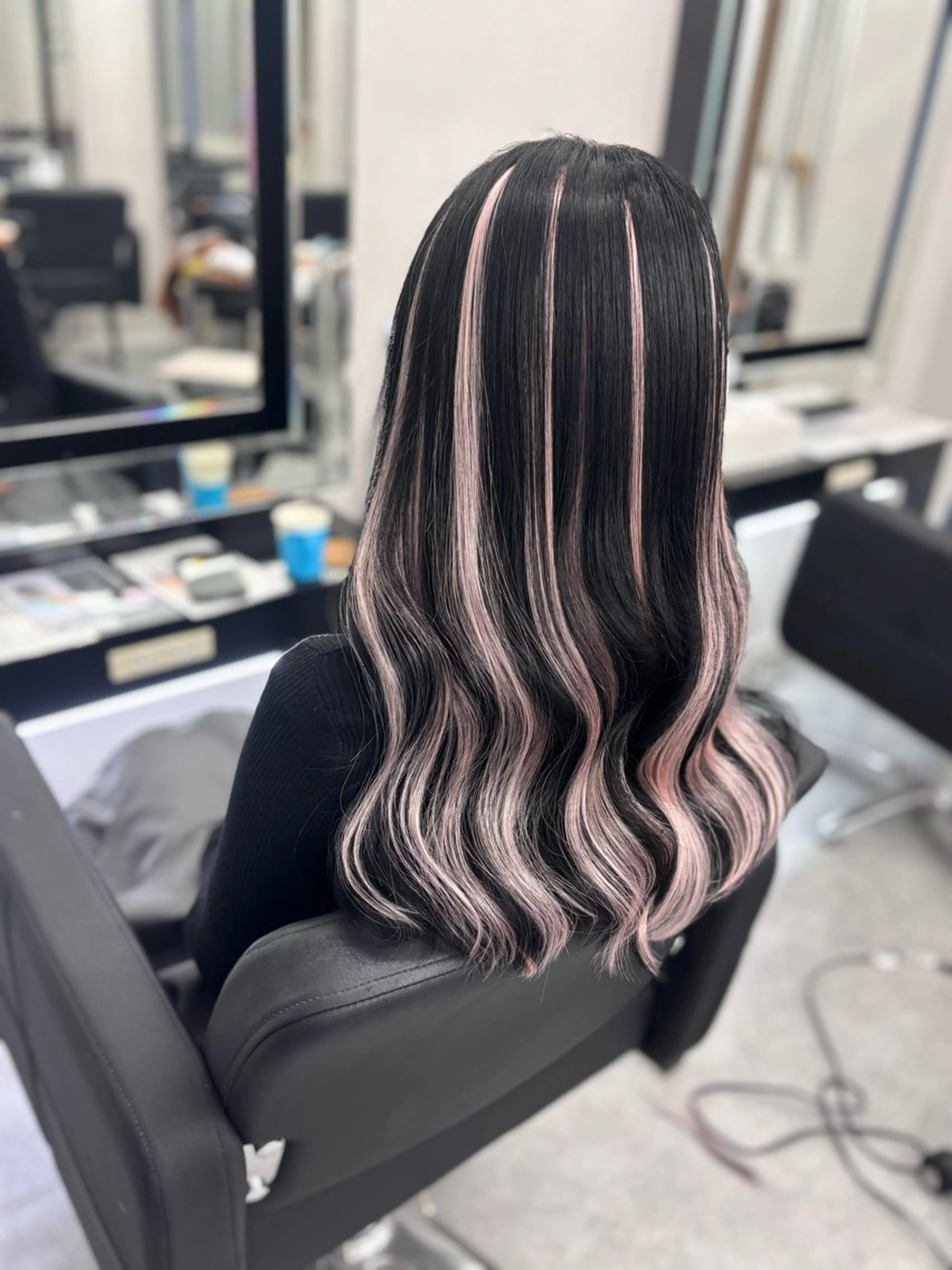 ロング カラー シールエクステ エクステ ヘアカラー エクステ りくや/エクステ /ギャル/ナチュラルのヘアスタイル