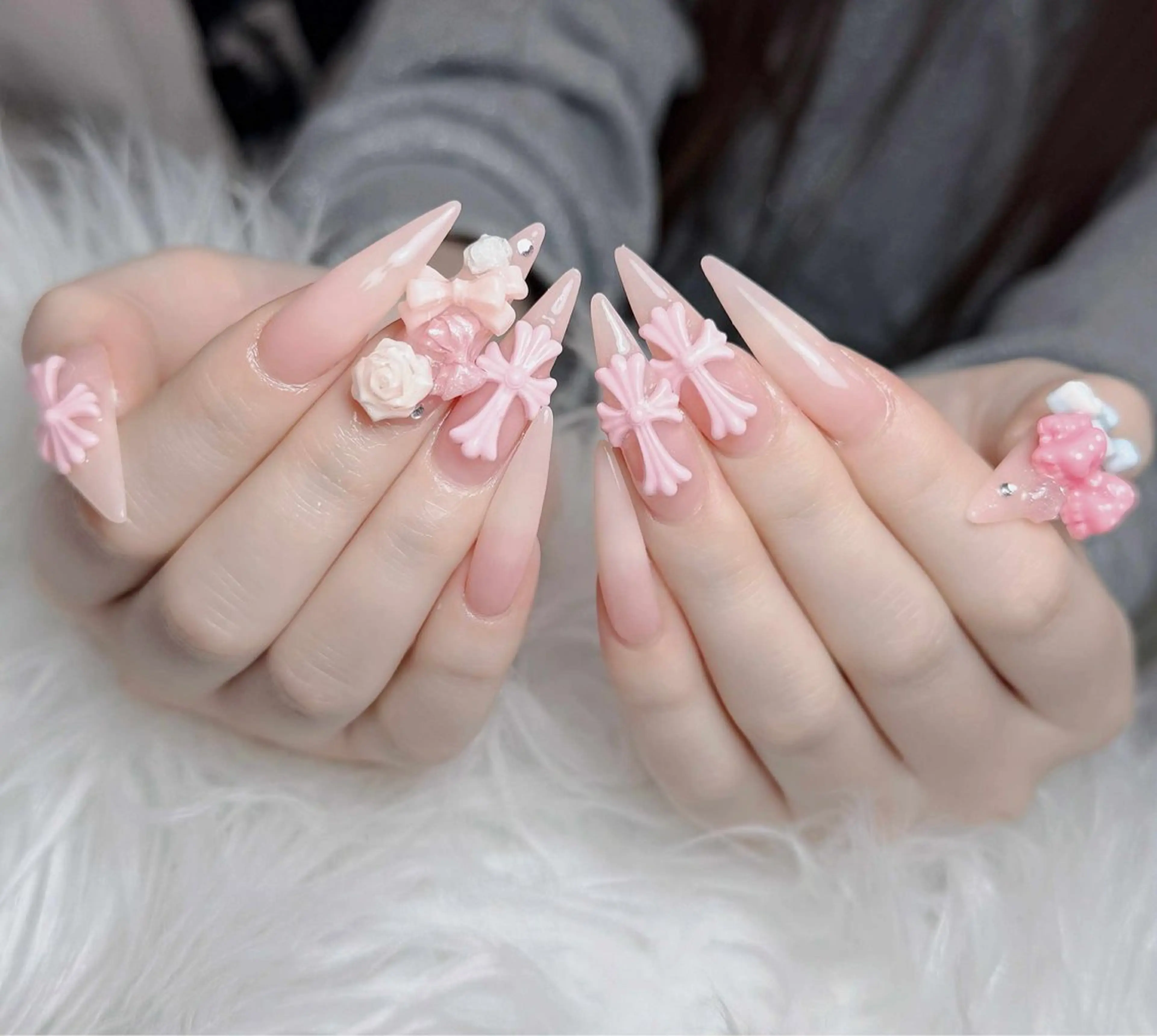 ネイル アートネイル 韓国ネイル 持ち込み ワンホンネイル ハンドネイル Lenie Nail Salonのネイルデザイン