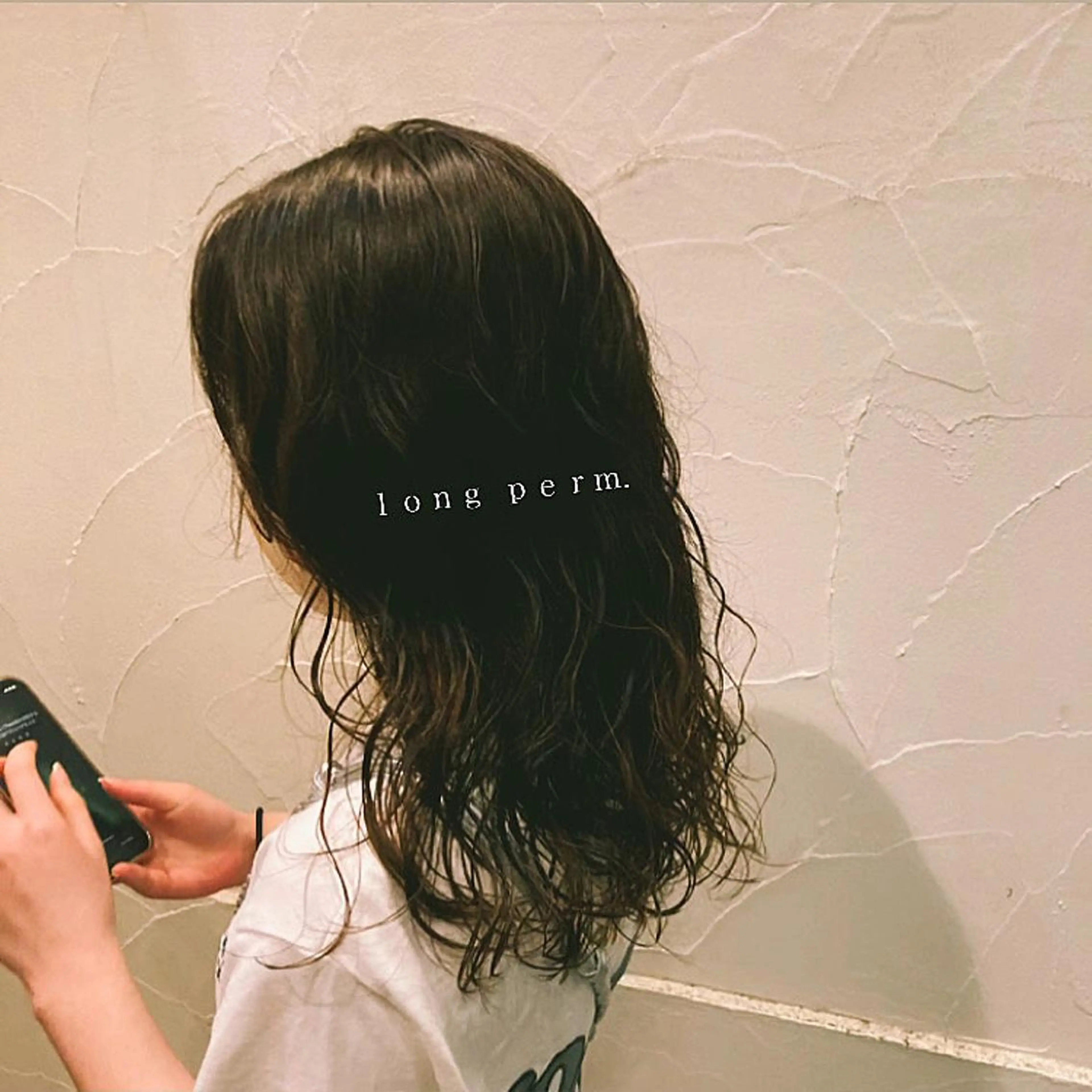 ロング 伸ばしかけ ロング カット 縮毛矯正 パーマ/名古屋パーマ / コデラ ナナホのヘアスタイル