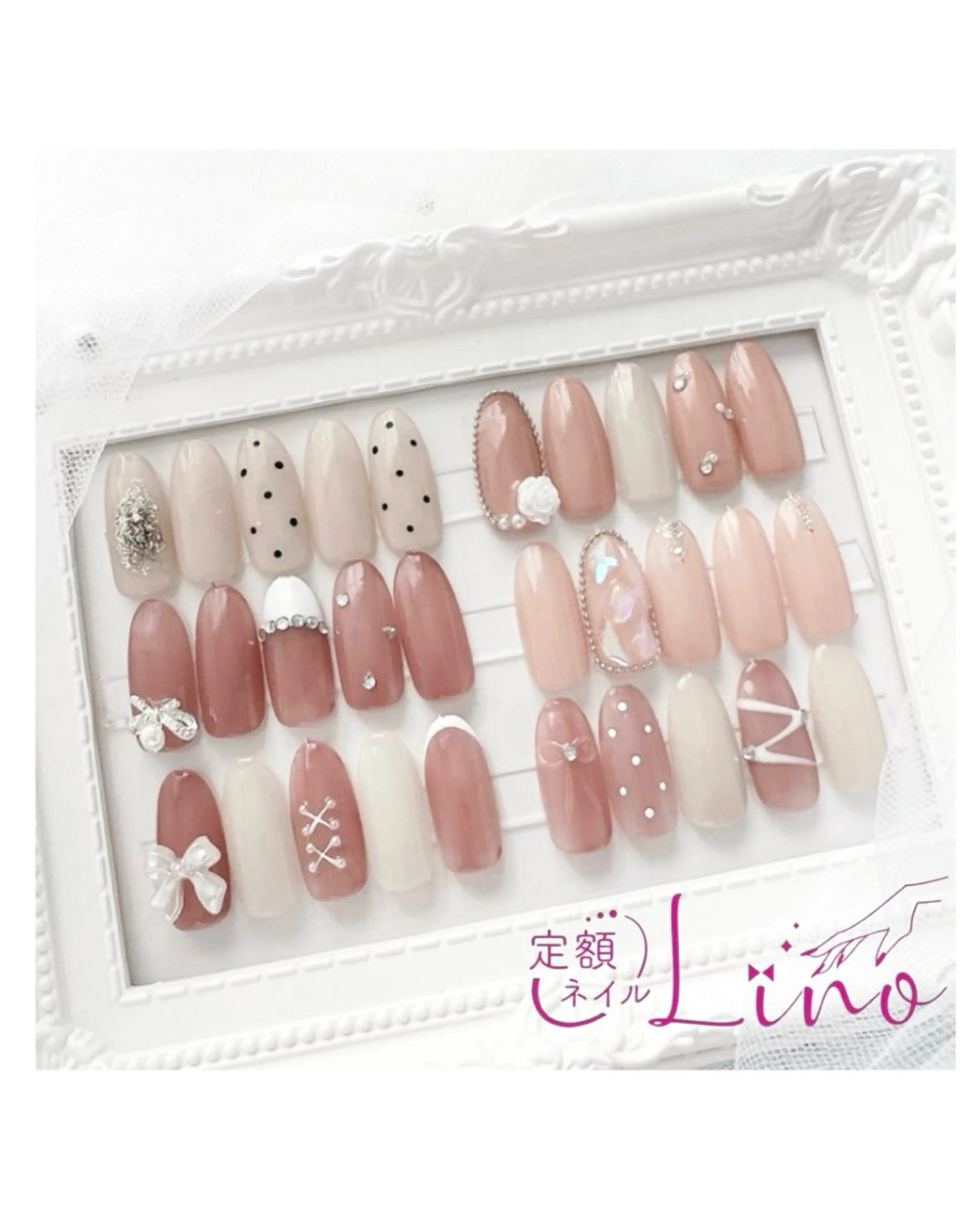 ネイル 定額ネイルLino 岡山表町のネイルデザイン