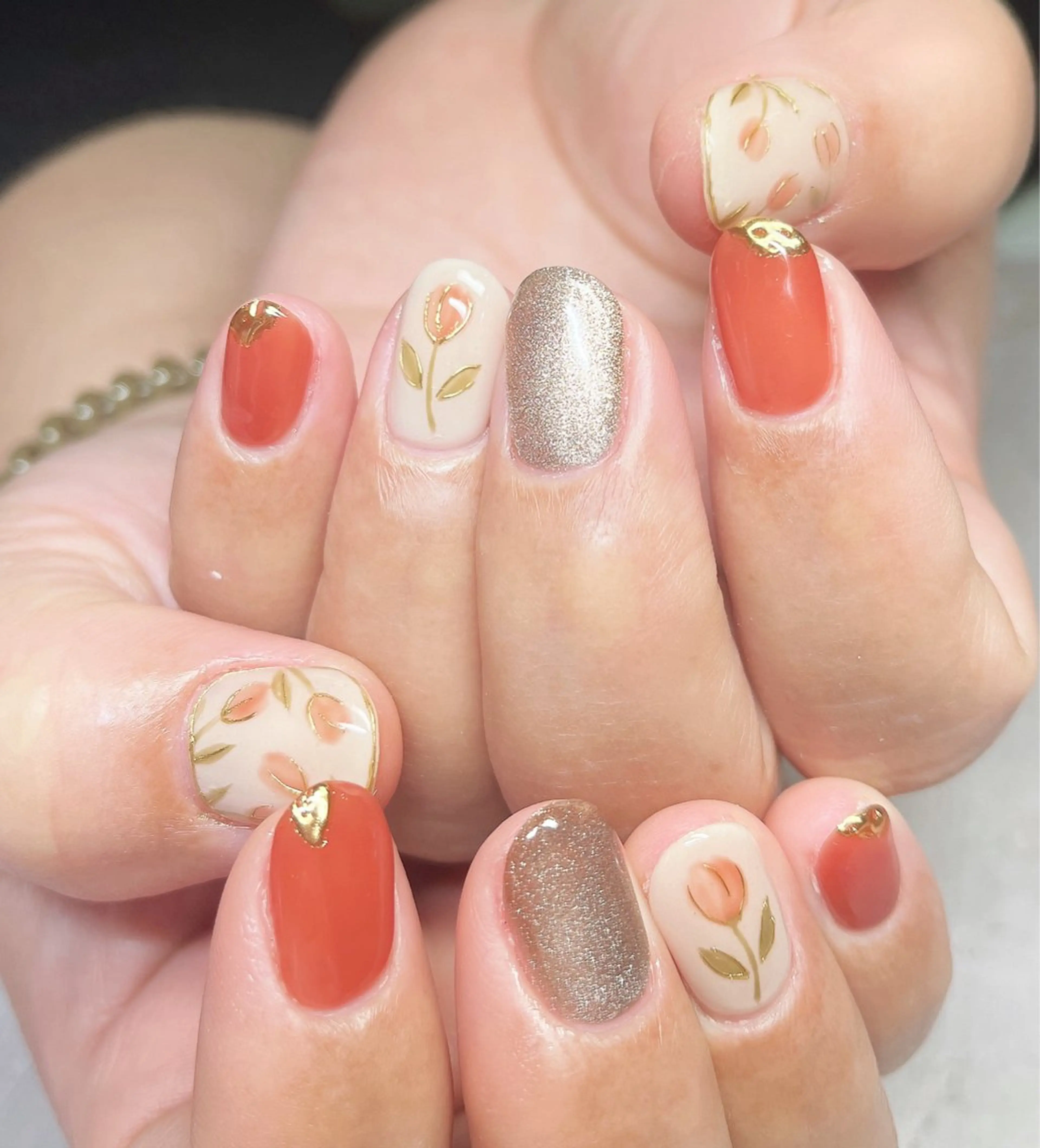 ネイル マグネットネイル 持ち込み ワンカラーネイル シンプルネイル 吉田  （ネイリスト）のネイルデザイン