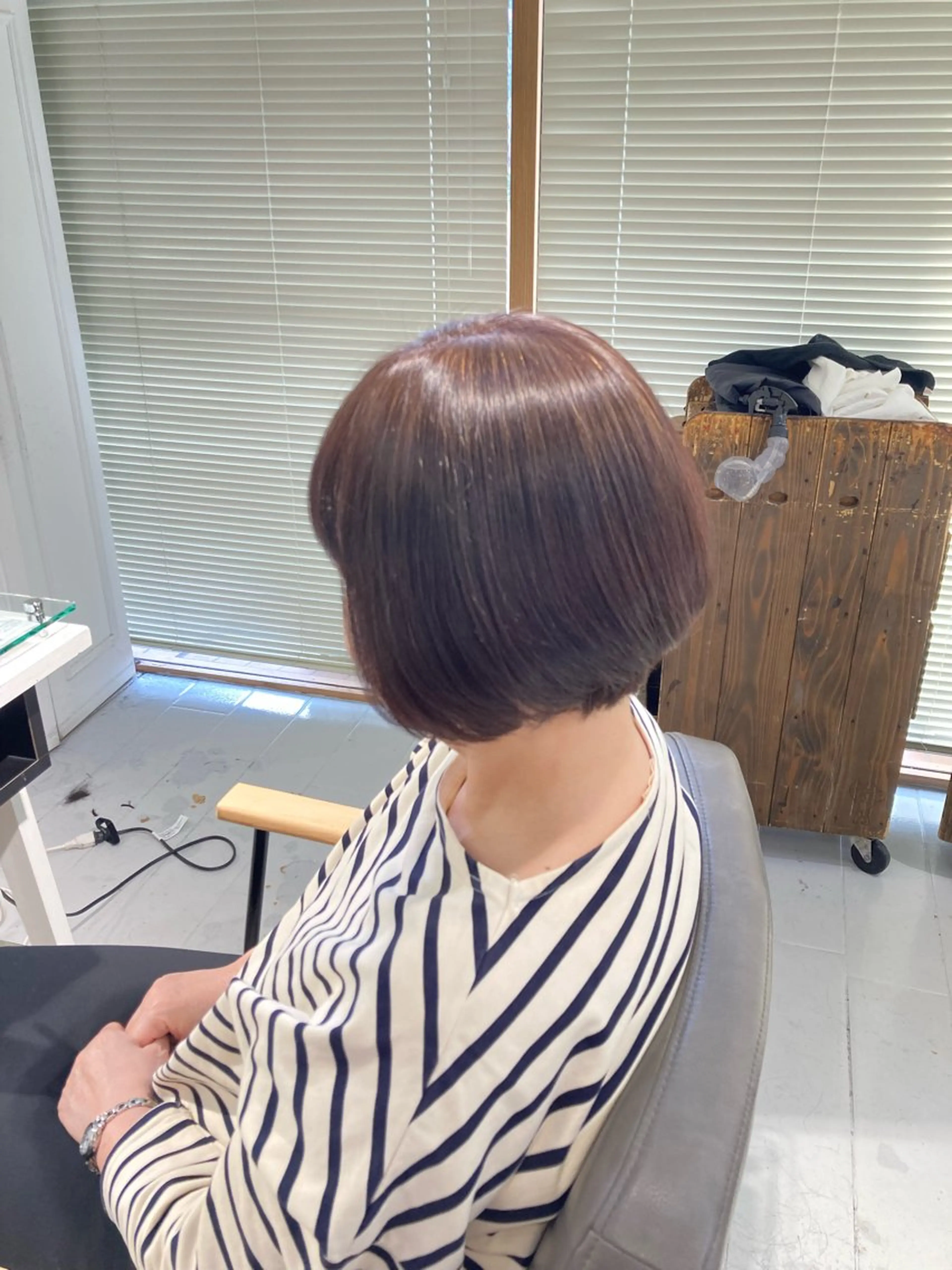 ショート カット ヘアカラー トリートメント 🫧ゆうき🪽 髪質改善/ハイライトのヘアスタイル