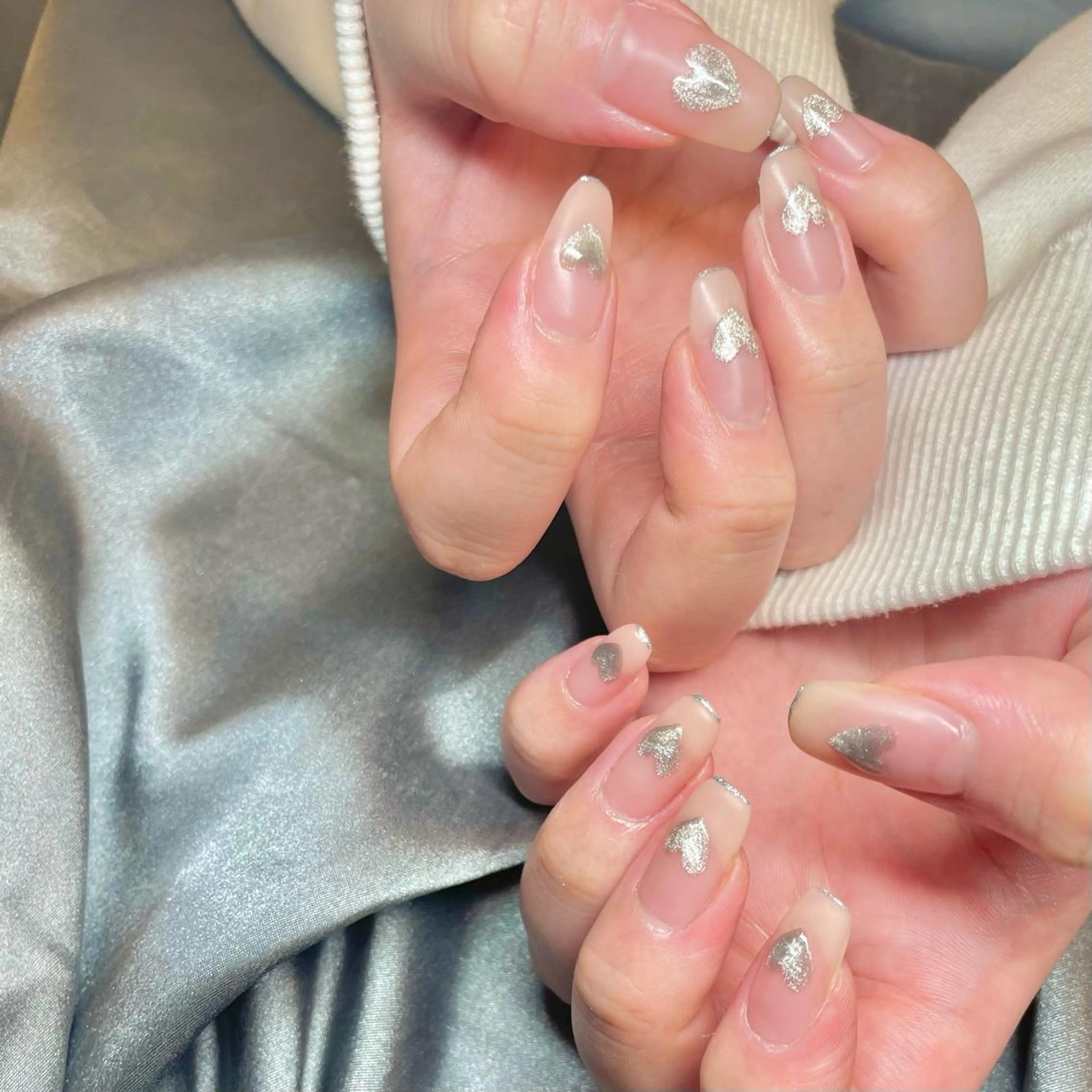 セミロング カラー パーマ ヘアアレンジ メンズ キッズ ネイル マツエク・マツパ アイブロウ ハート マグネットネイル ハンドネイル ハンドケア nail&eye Aoのマツエク・マツパデザイン