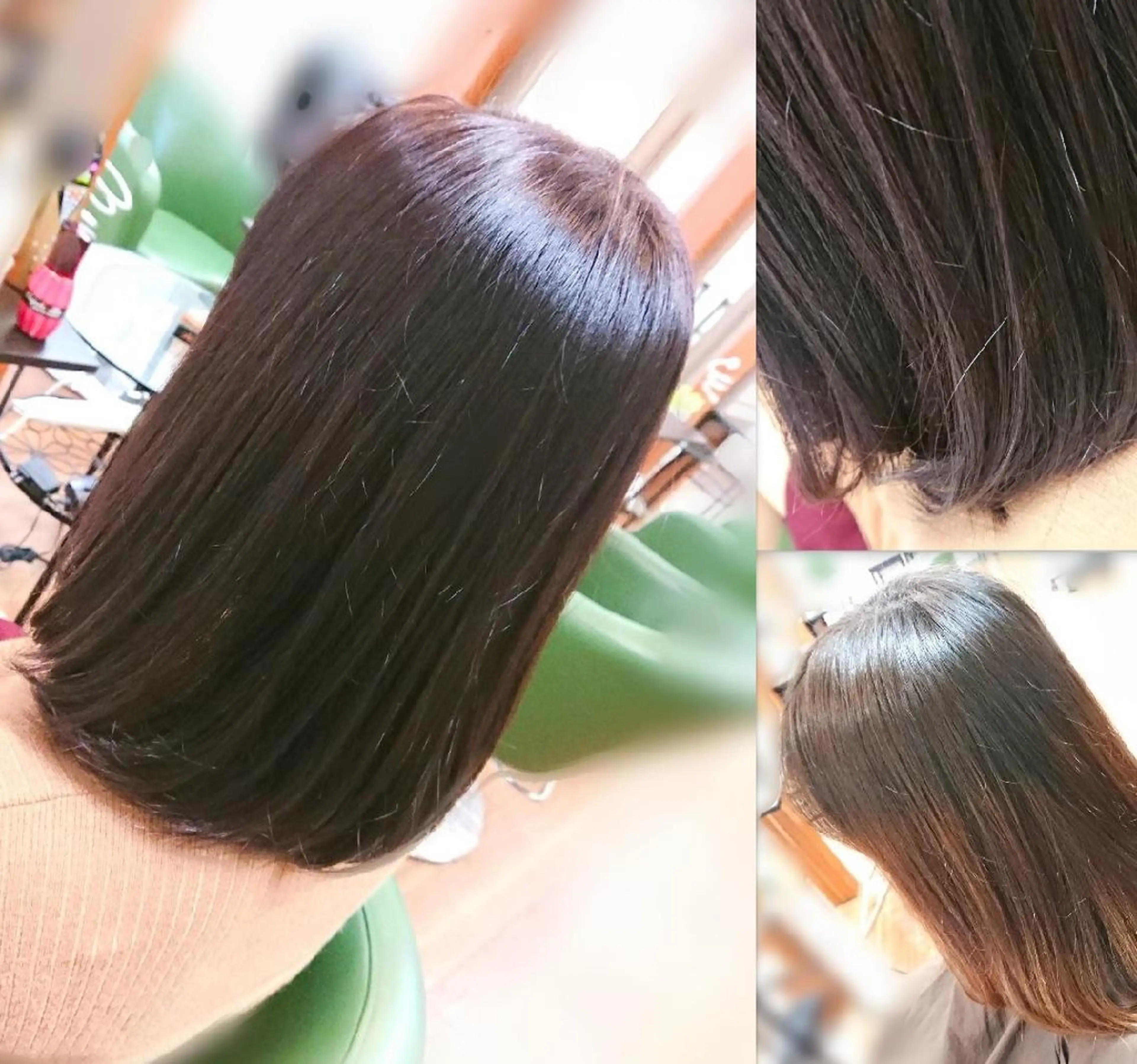 ミディアム パープルカラー カット ヘアカラー トリートメント 渡辺 康行のヘアスタイル