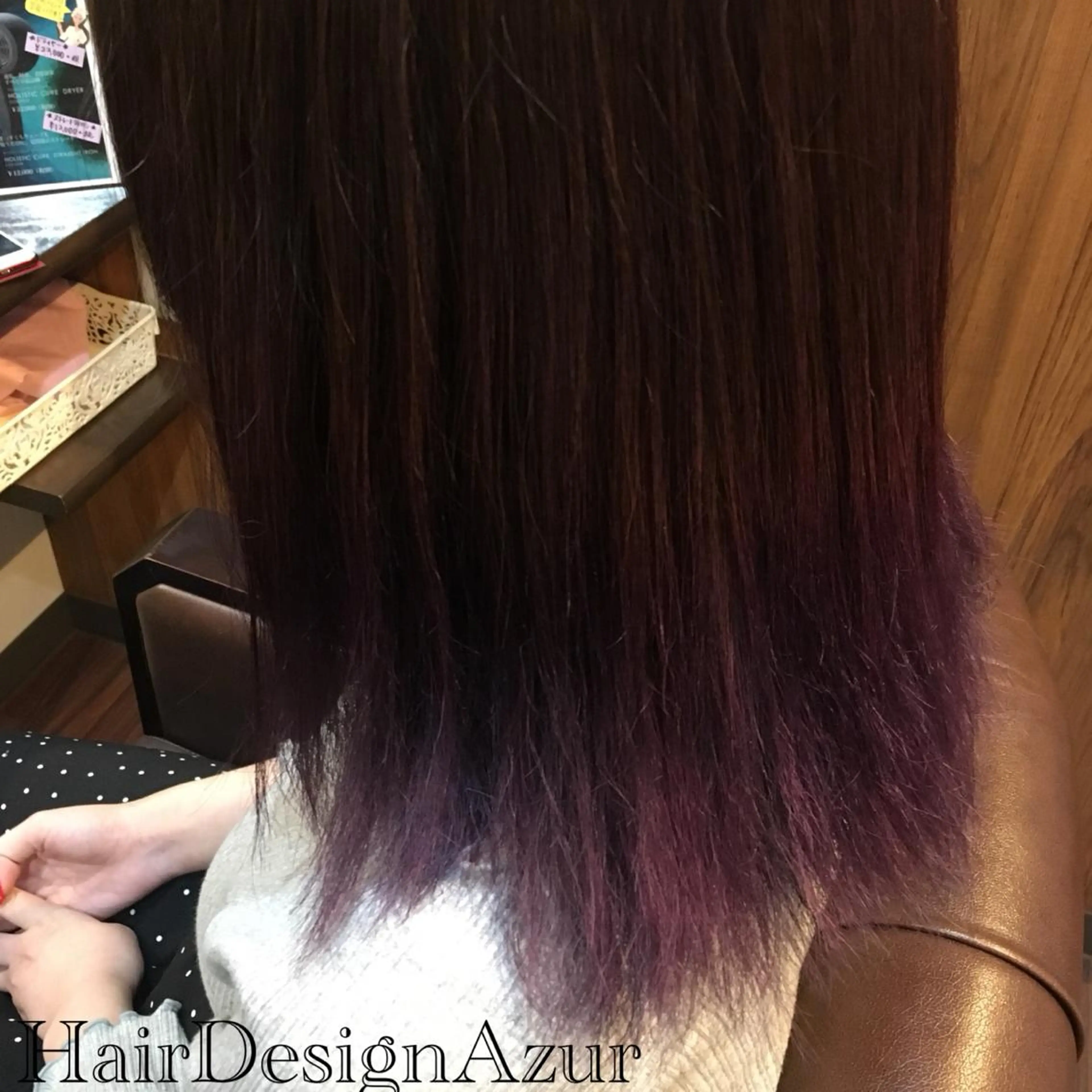ミディアム カラー HairDesign Azurのヘアスタイル