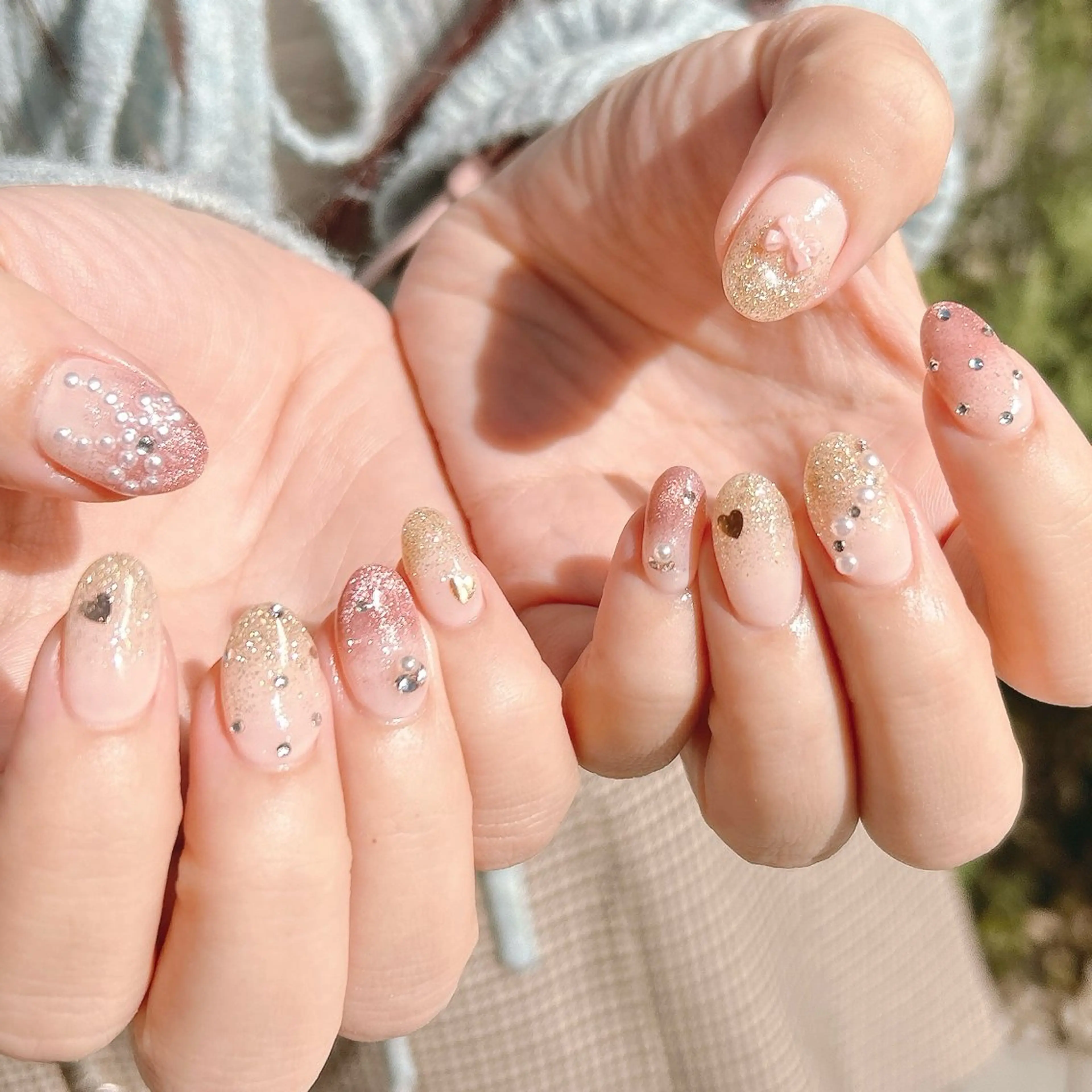 ネイル フラッシュネイル ハンドネイル junna のぞいてねのネイルデザイン