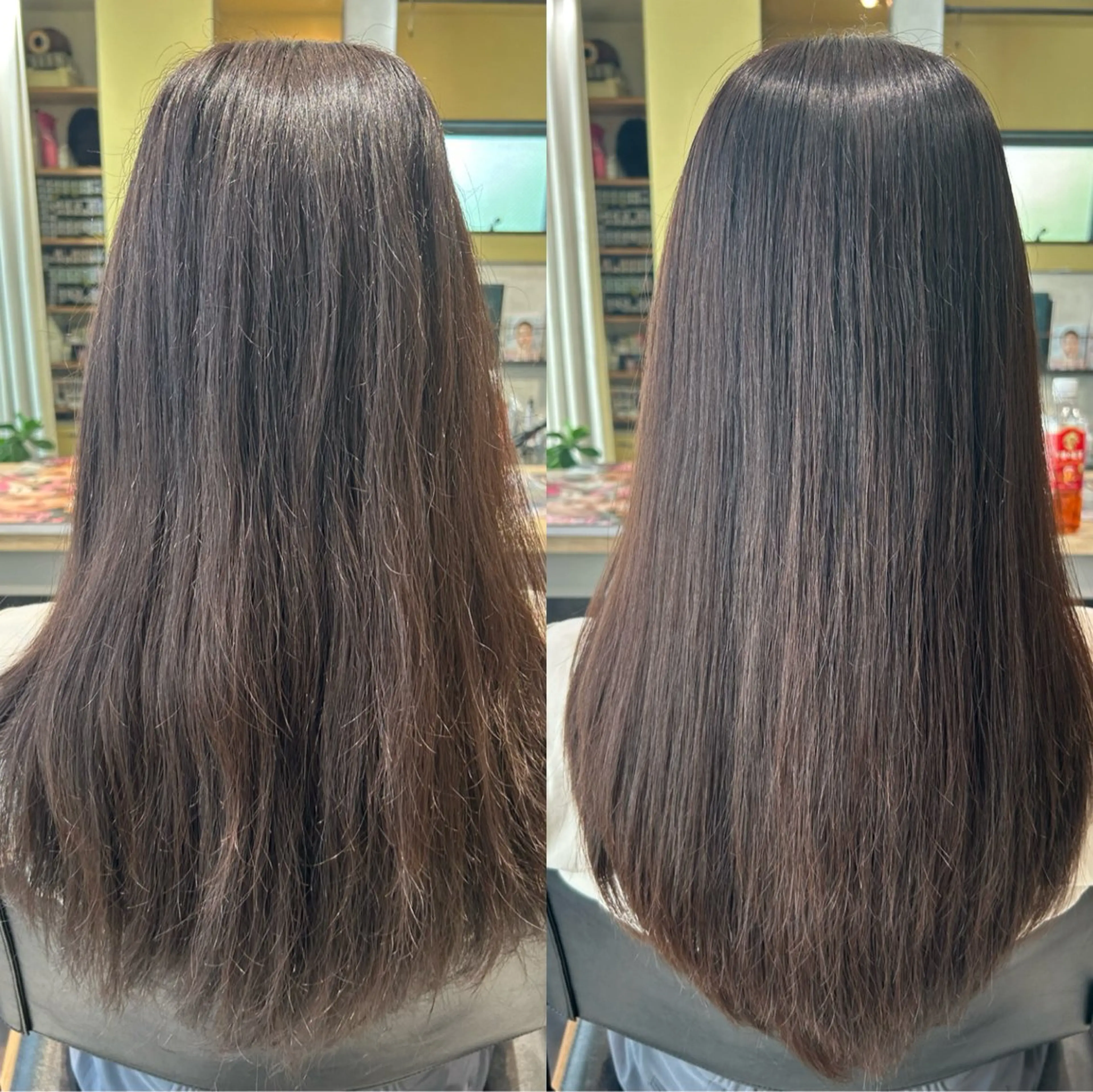 ロング パーマ 髪質改善 ストレートパーマ カット 縮毛矯正 トリートメント hub hair レイヤー/透明感のヘアスタイル