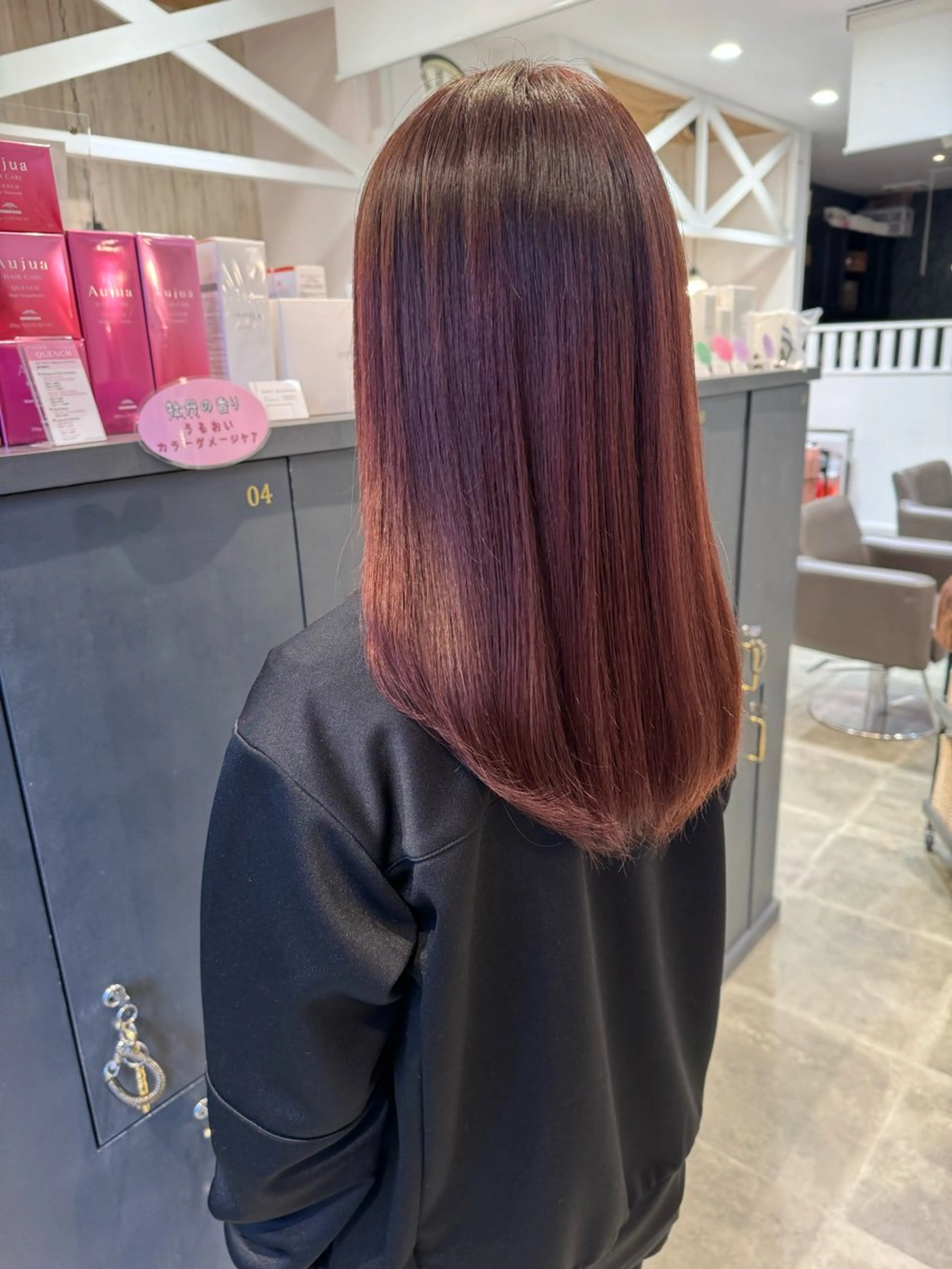 ロング カラー 葵/レイヤーカット/ 韓国風/透明感カラーのヘアスタイル