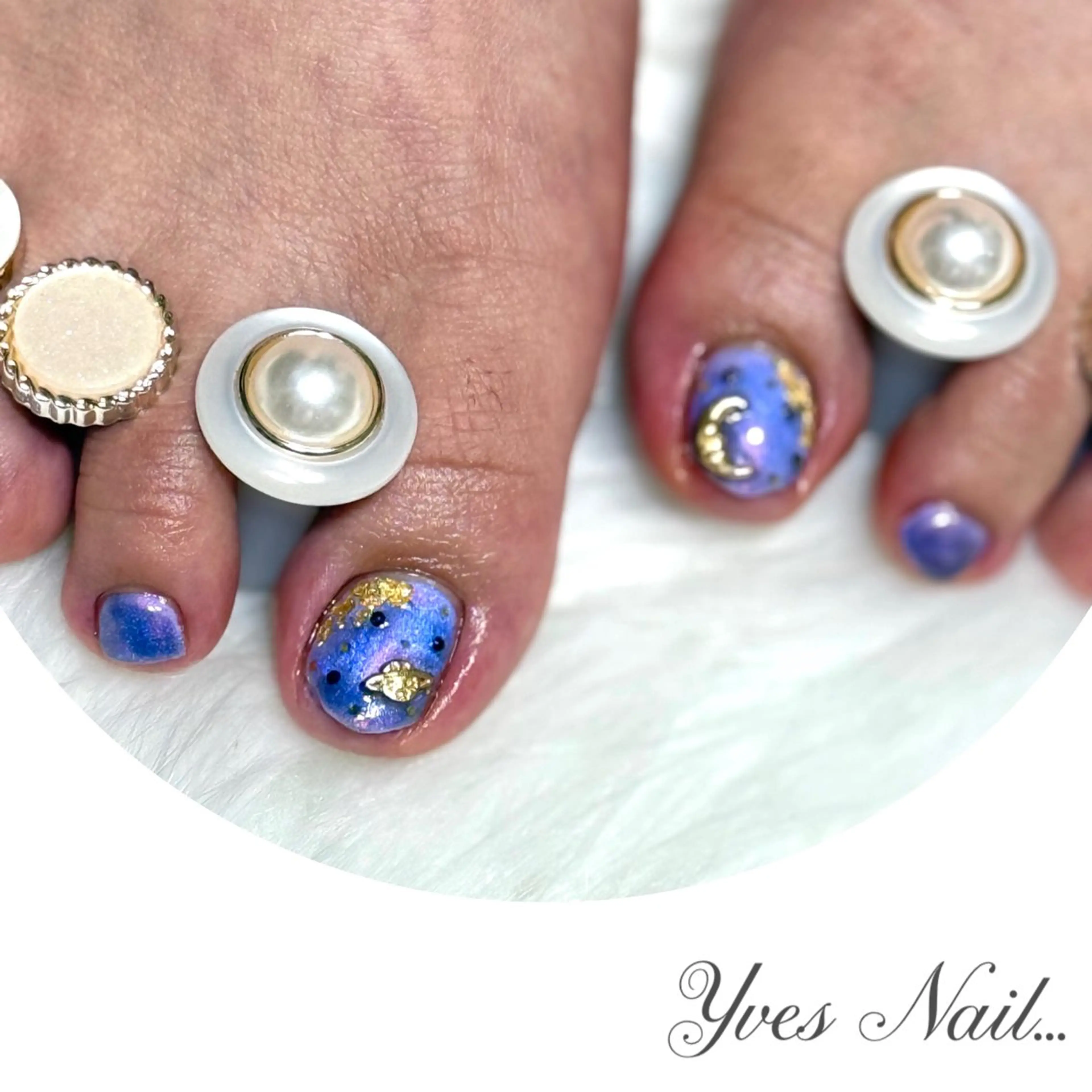 ネイル マグネットネイル フットネイル kanno yのネイルデザイン