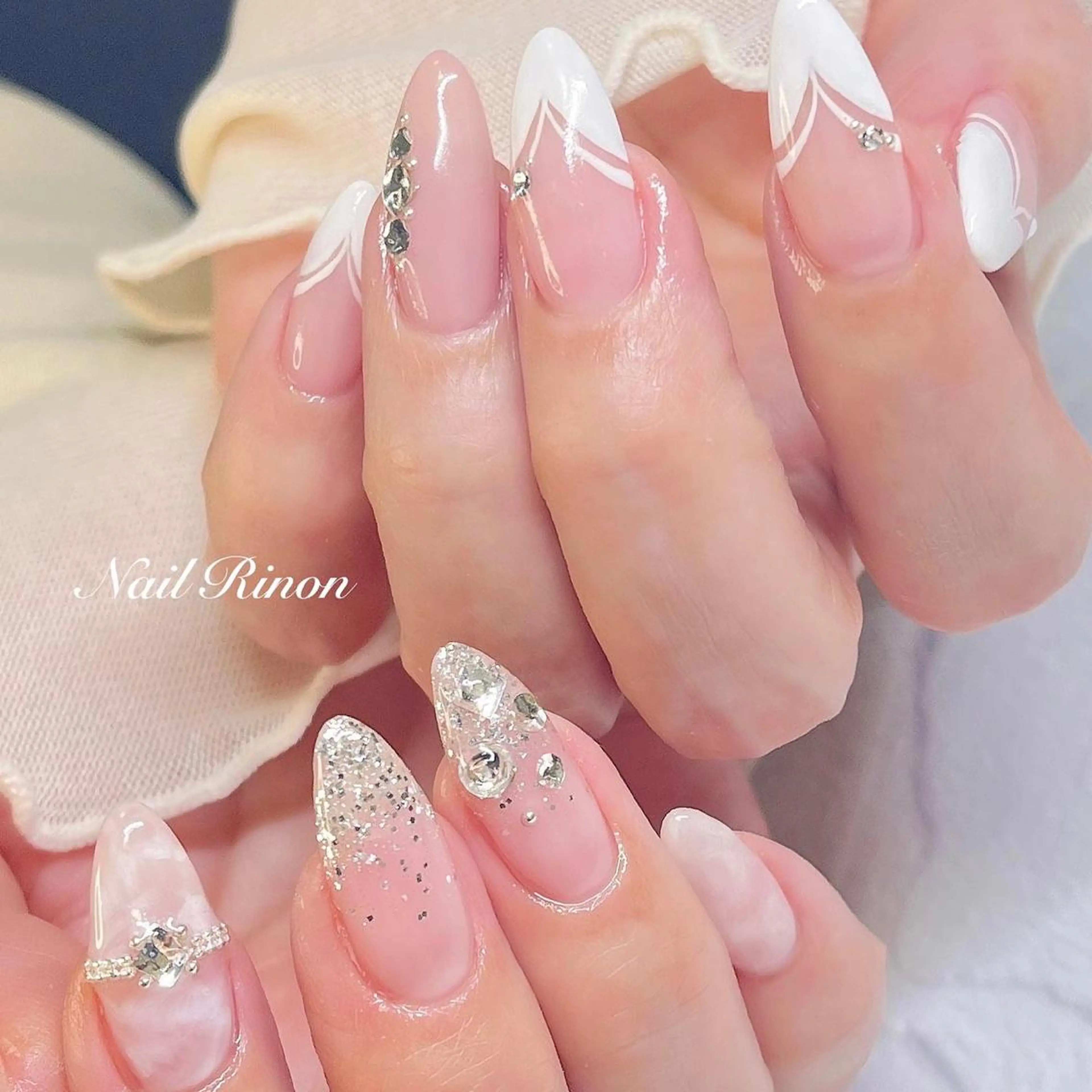 ネイル 韓国ネイル ハンドネイル Nail Rinonのネイルデザイン
