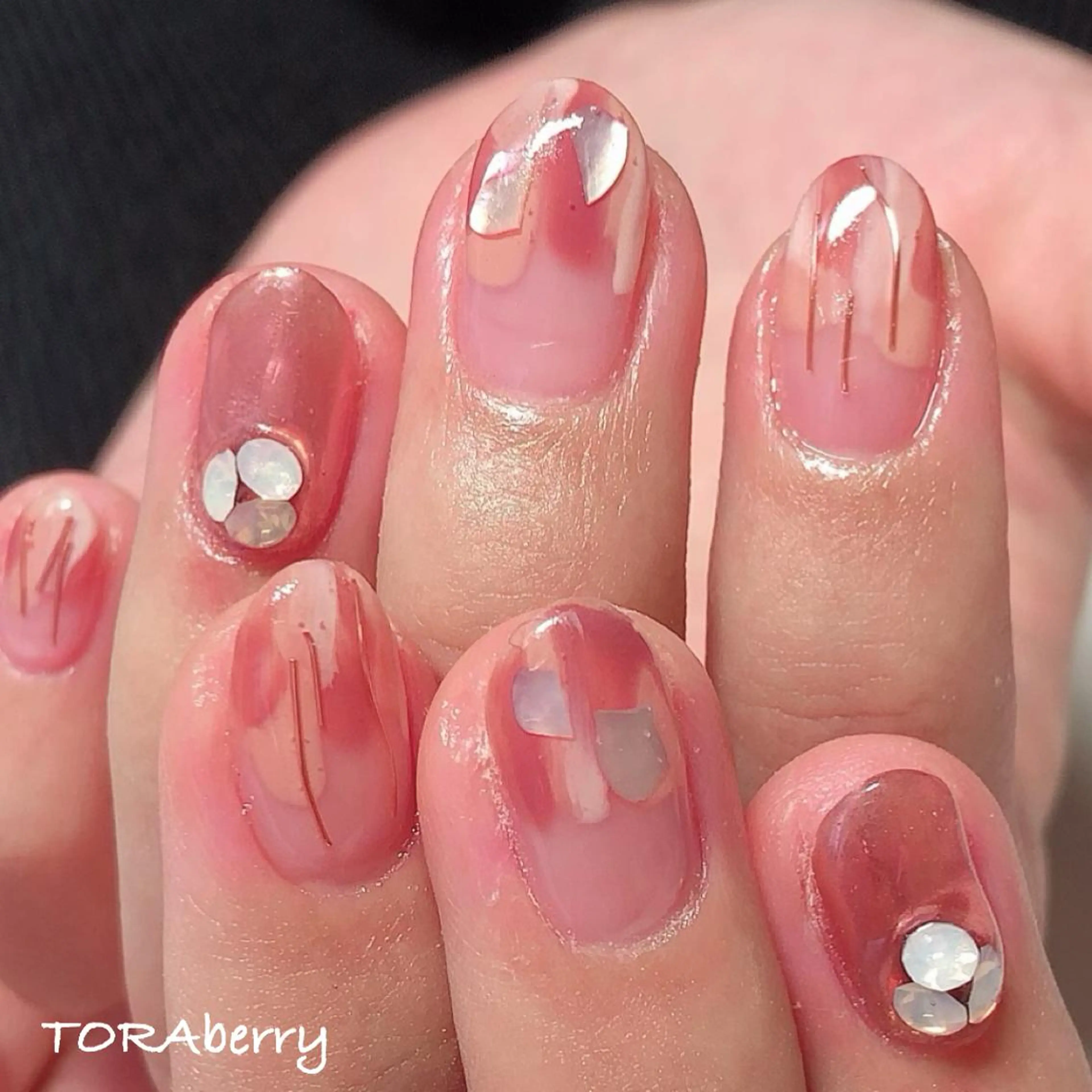 ネイル ニュアンスネイル ハンドネイル ネイリスト なつみのネイルデザイン