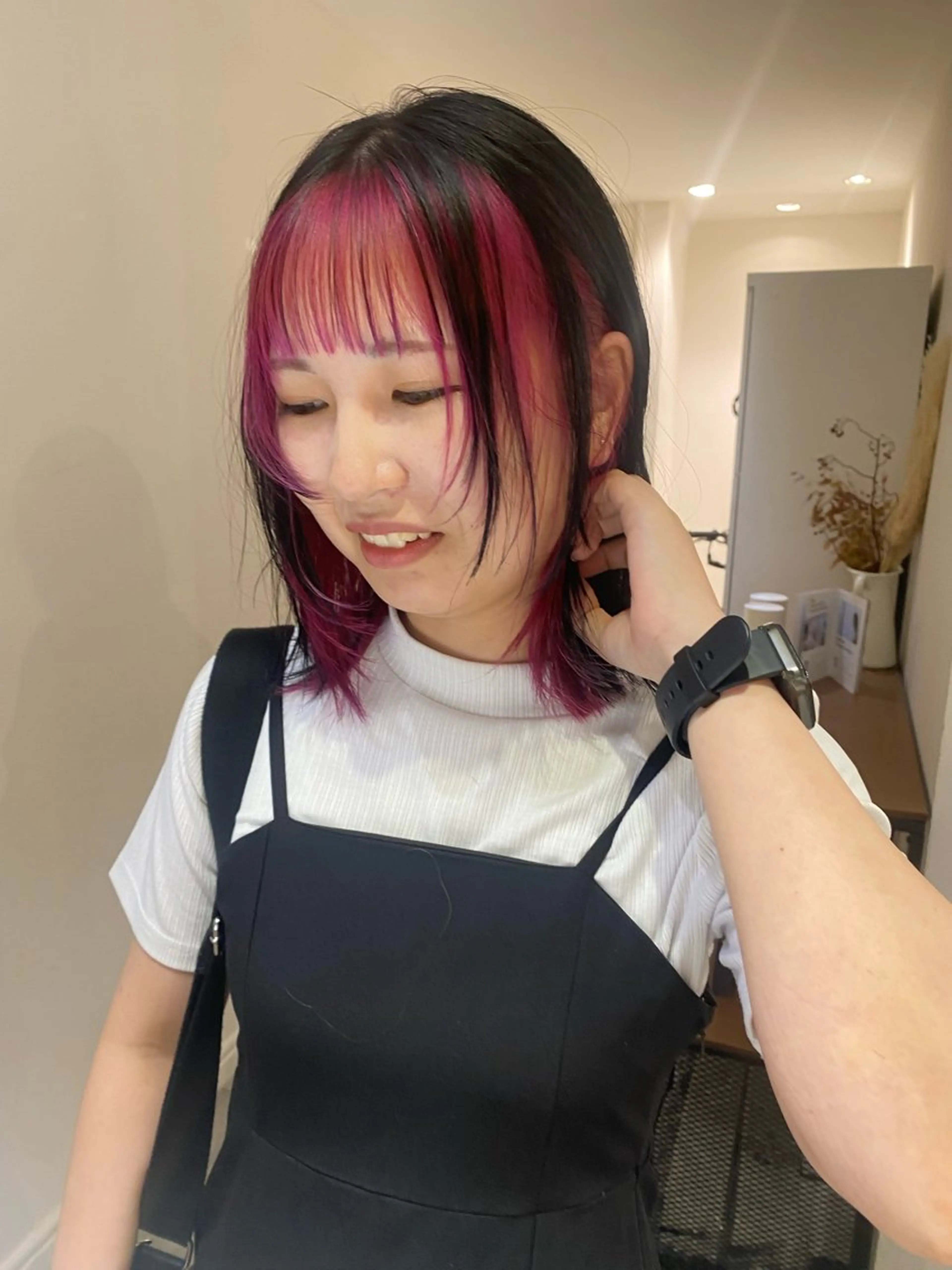 ミディアム ちばた/レイヤー 似合わせ/大阪中津のヘアスタイル