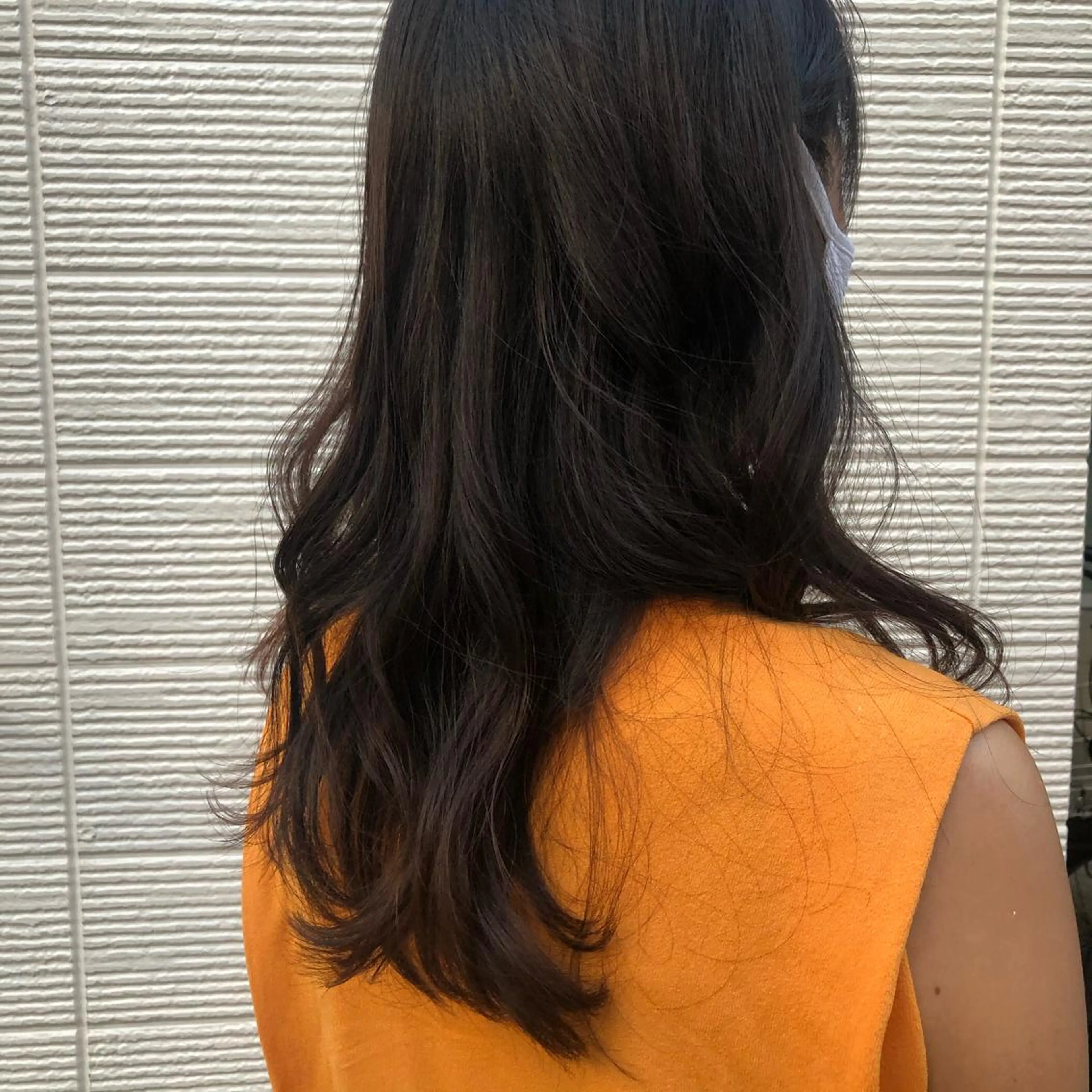 カラー ブラウンカラー ダークブラウン ヘアカラー トリートメント FERIAあべの KARINのヘアスタイル