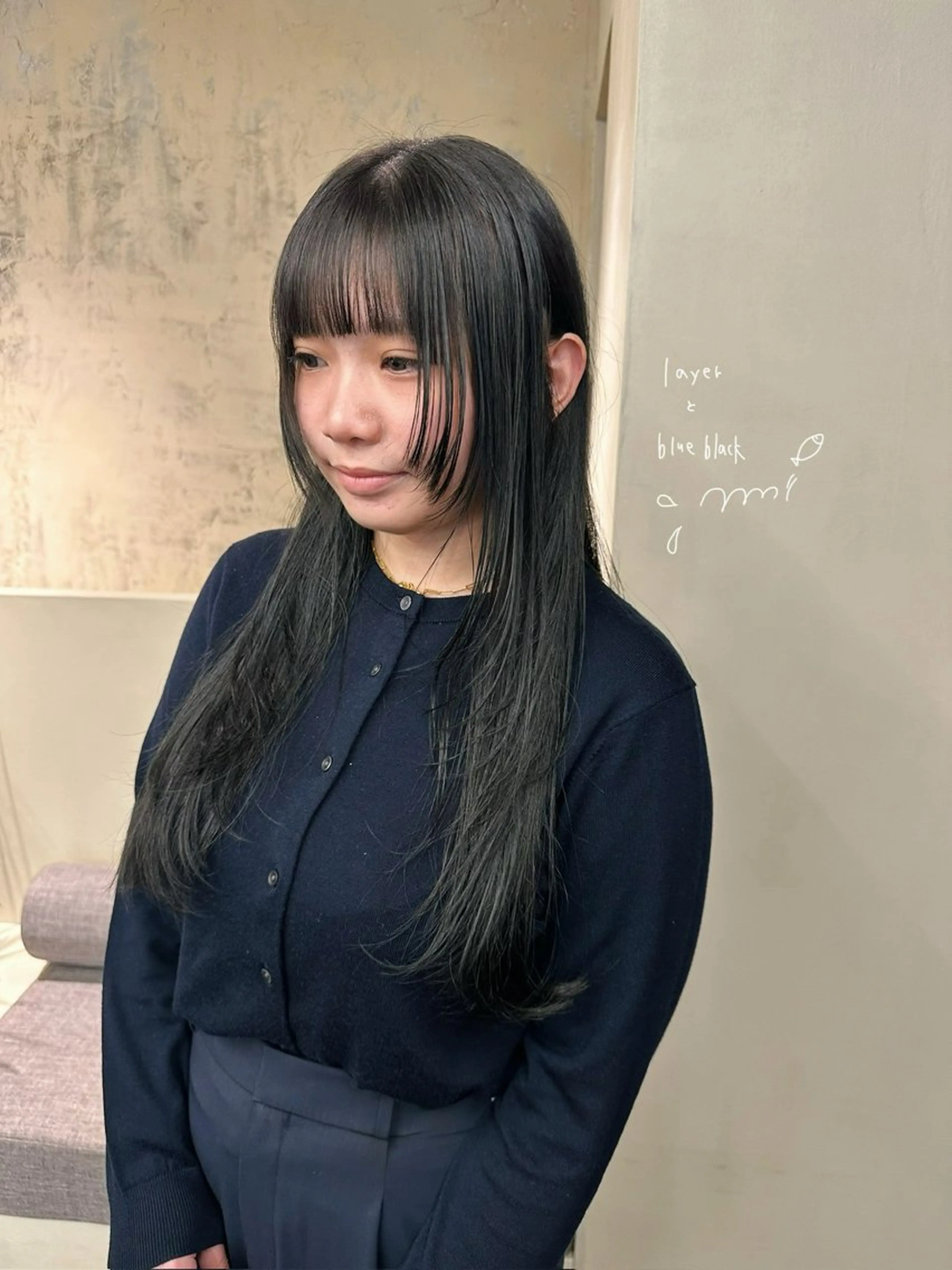 ロング カラー ロング カット ヘアカラー yupi🐈‍⬛ レイヤー/パーマのヘアスタイル