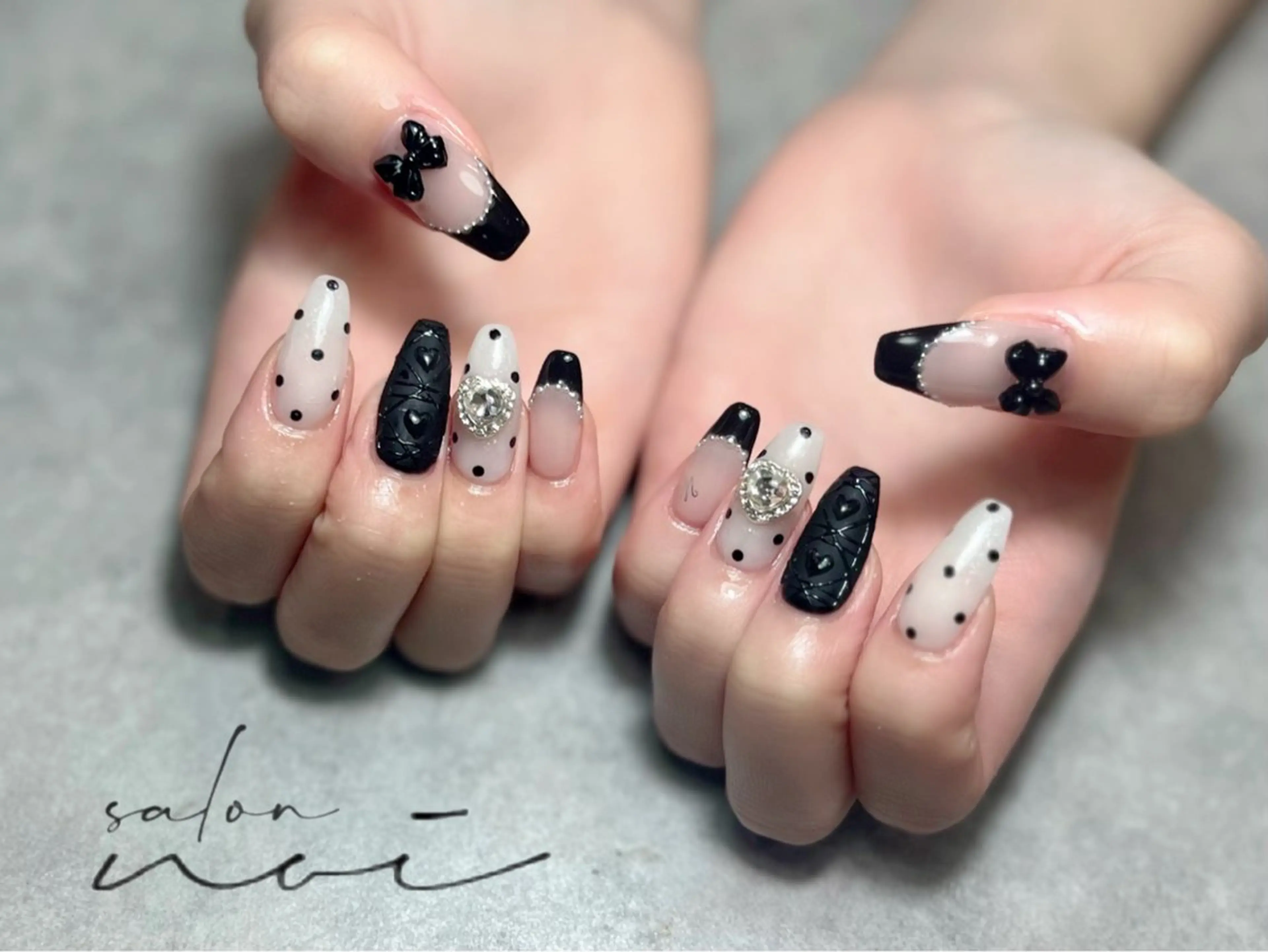 ネイル ハート ハンドネイル salon noi所属・salon noiのネイルデザイン