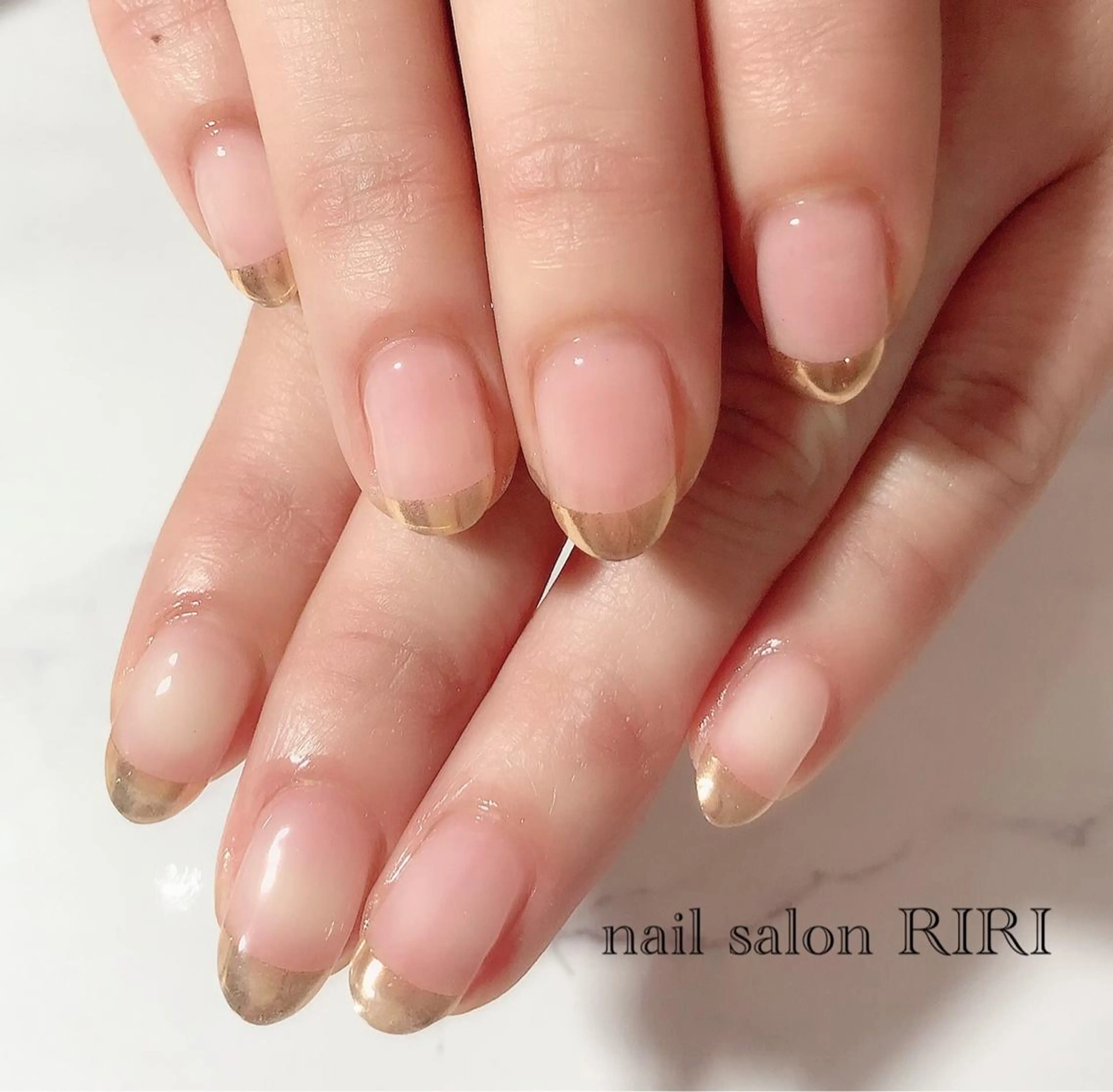 ネイル フレンチネイル ミラーネイル private  nail  salon RIRI所属・RIRI リリのネイルデザイン