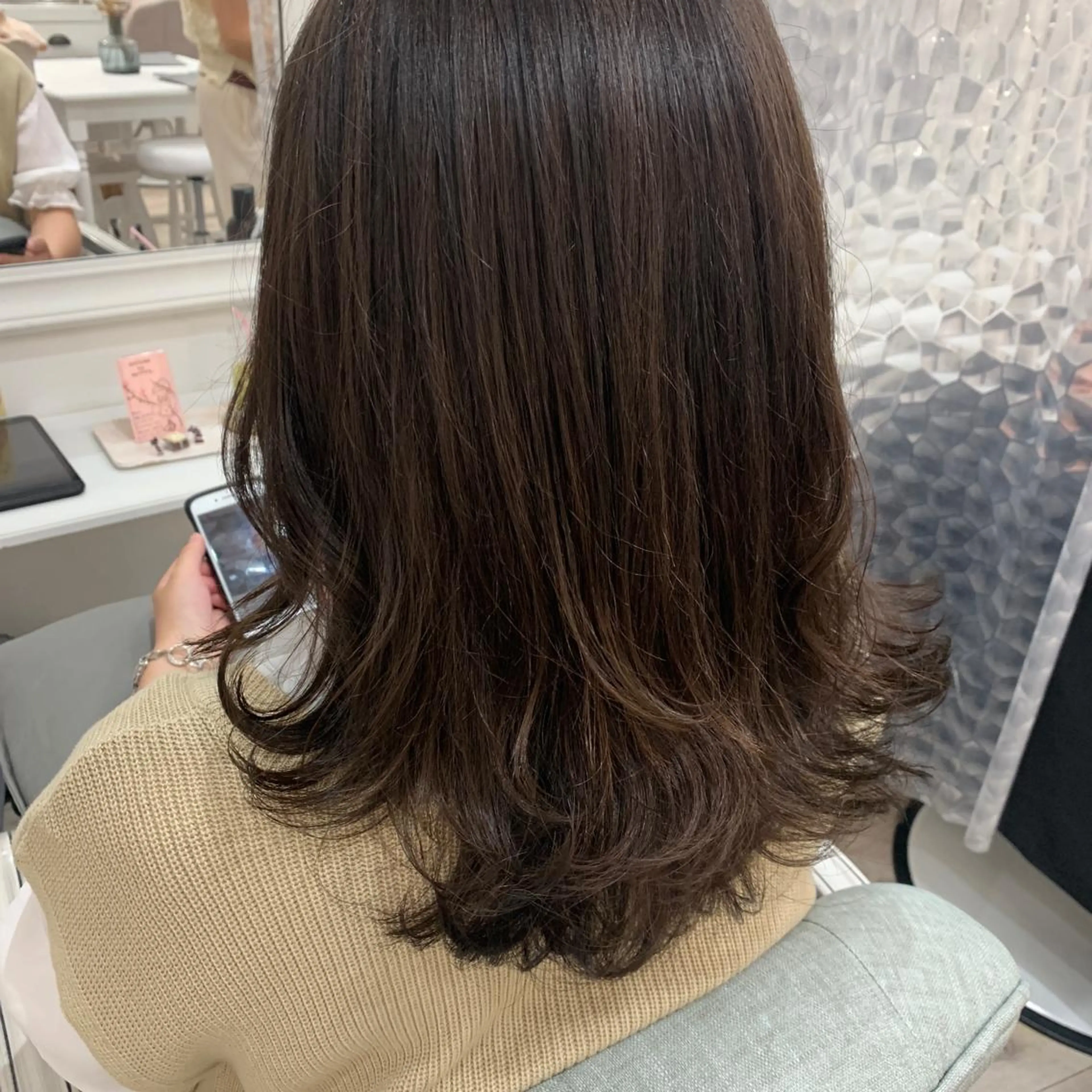 セミロング カラー カット ヘアカラー トリートメント HARUKA韓国ヘア /Luana梅田のヘアスタイル