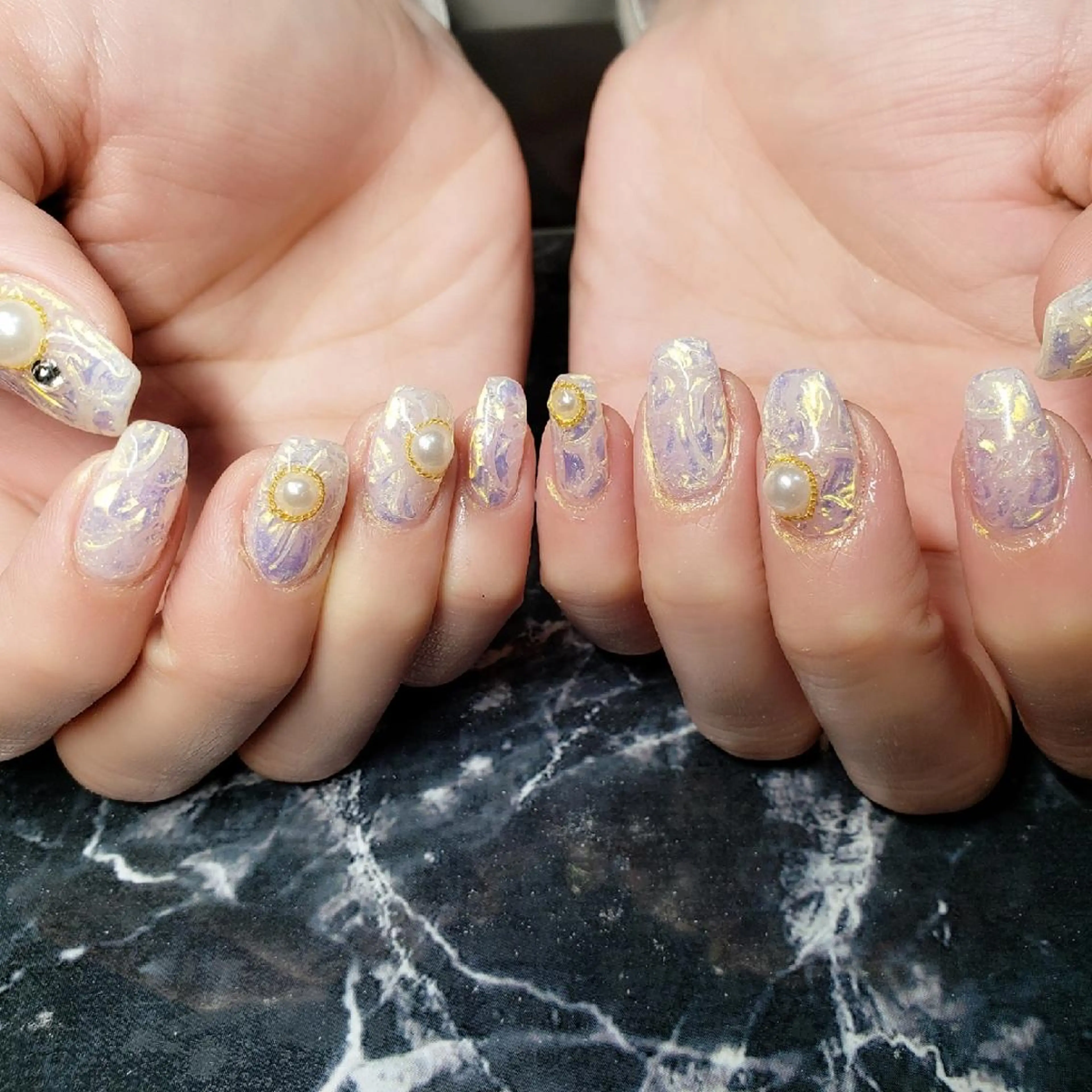 ショート ネイル ハンドネイル クロキ 。のネイルデザイン