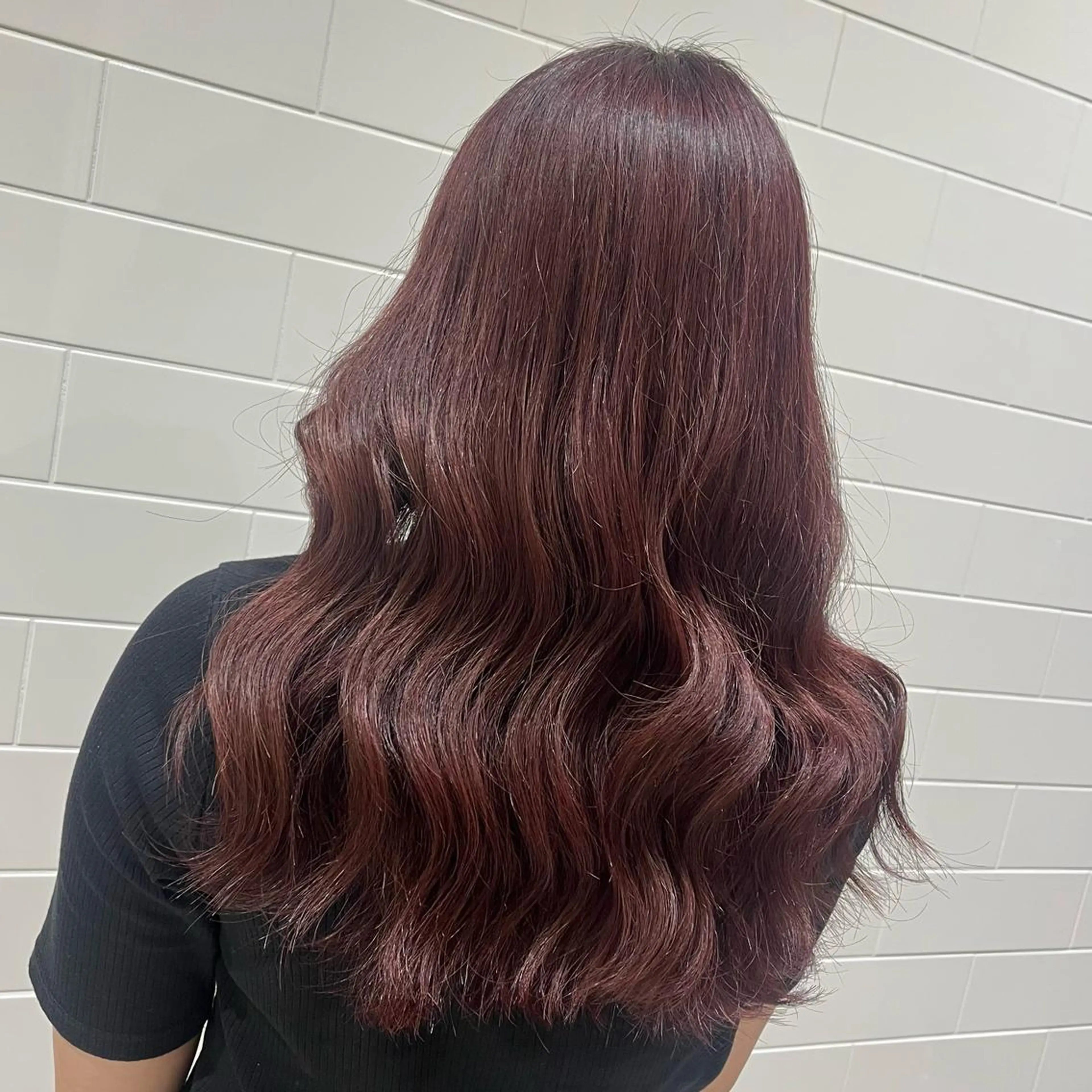 ロング カラー カシス lien ヒジリのヘアスタイル