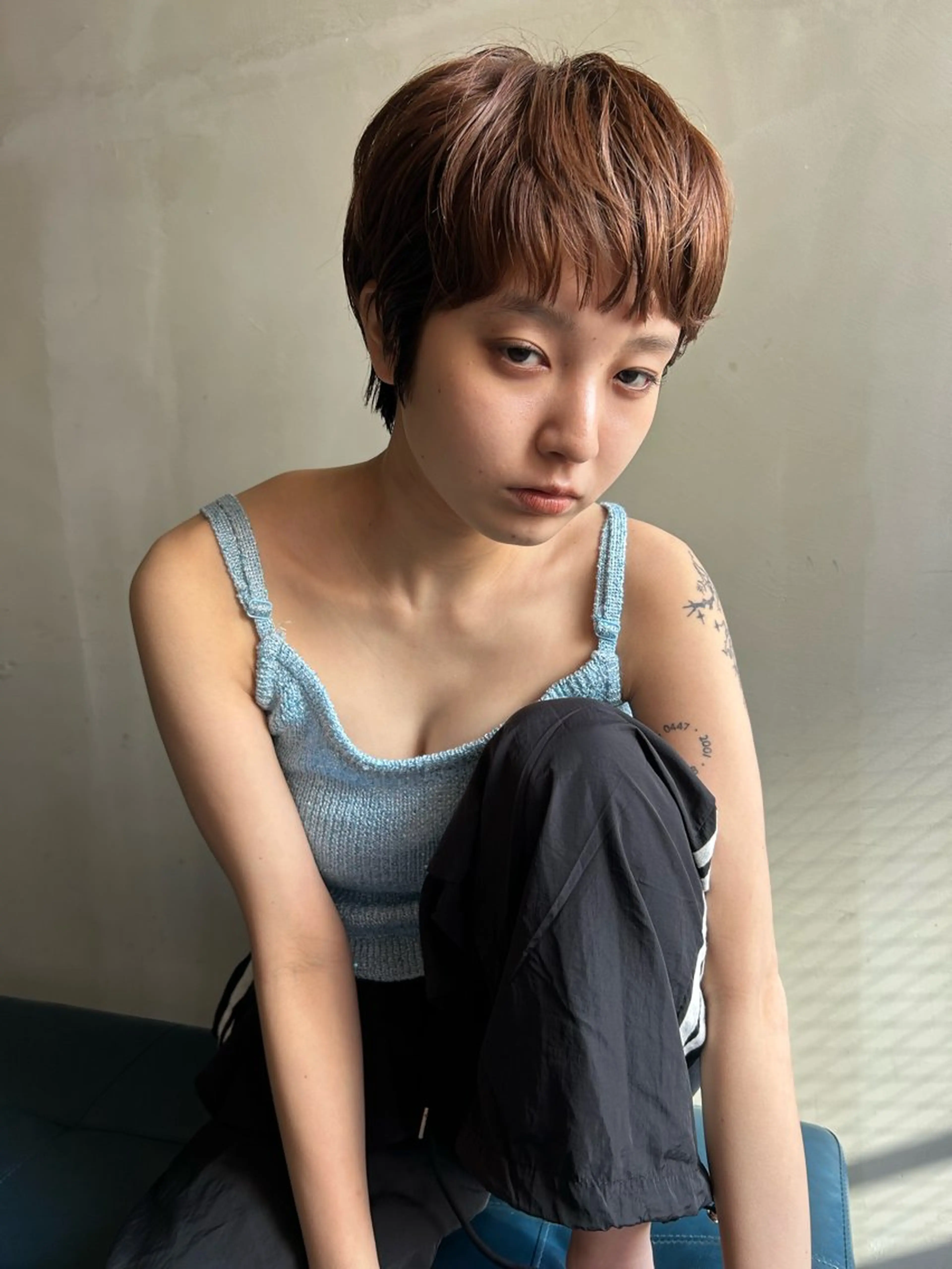 ショート カラー カット ヘアカラー トリートメント ショート/ボブ/ 心斎橋/宮脇美奈のヘアスタイル