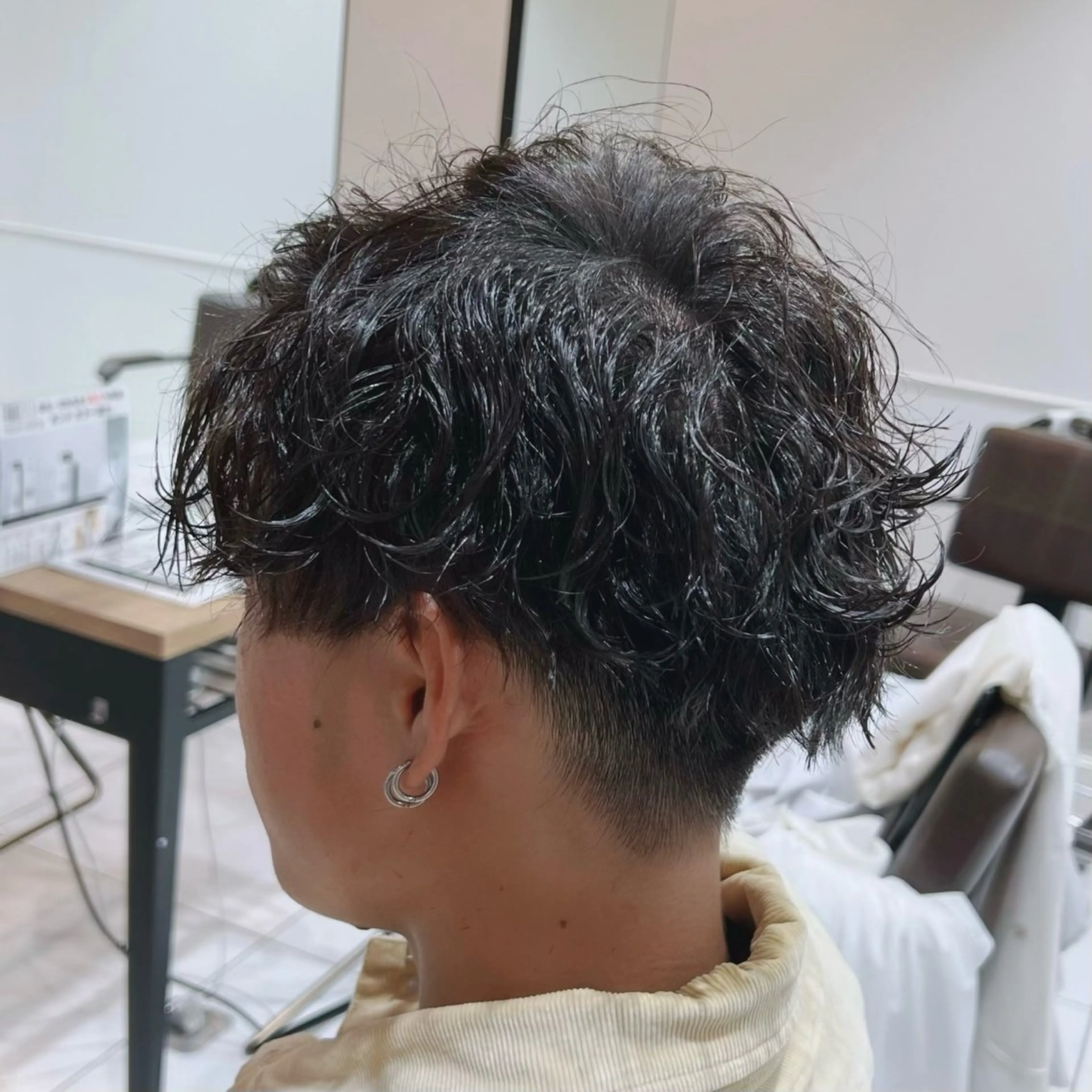 メンズ メンズパーマ カット パーマ 八木 菜美のヘアスタイル