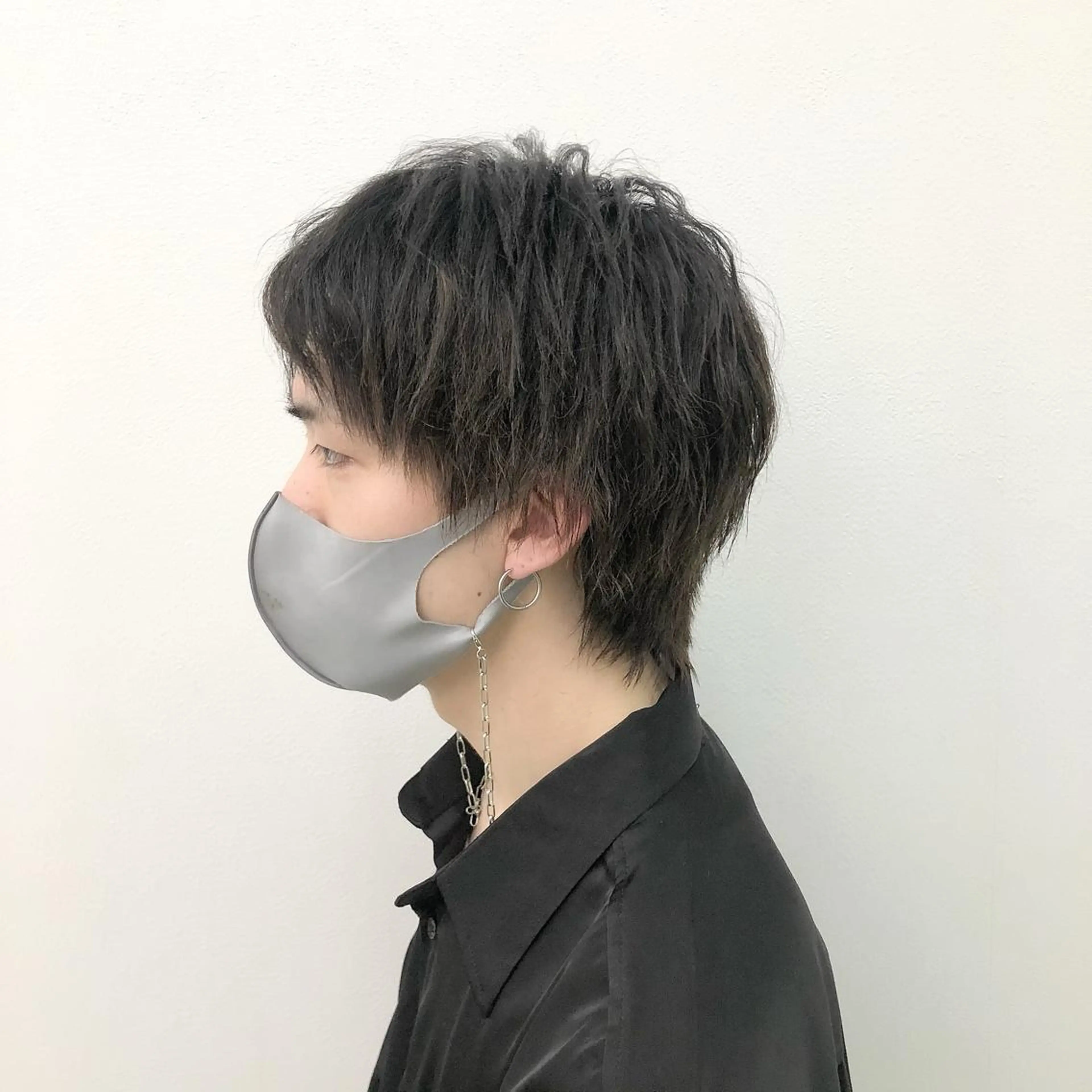 ショート カラー パーマ メンズ メンズバレイヤージュ メンズブリーチ メンズハイライト メンズインナーカラー メンズ韓国風 eir心斎橋店所属・エビスザキレン／メン ズ／心斎橋🌳のヘアスタイル