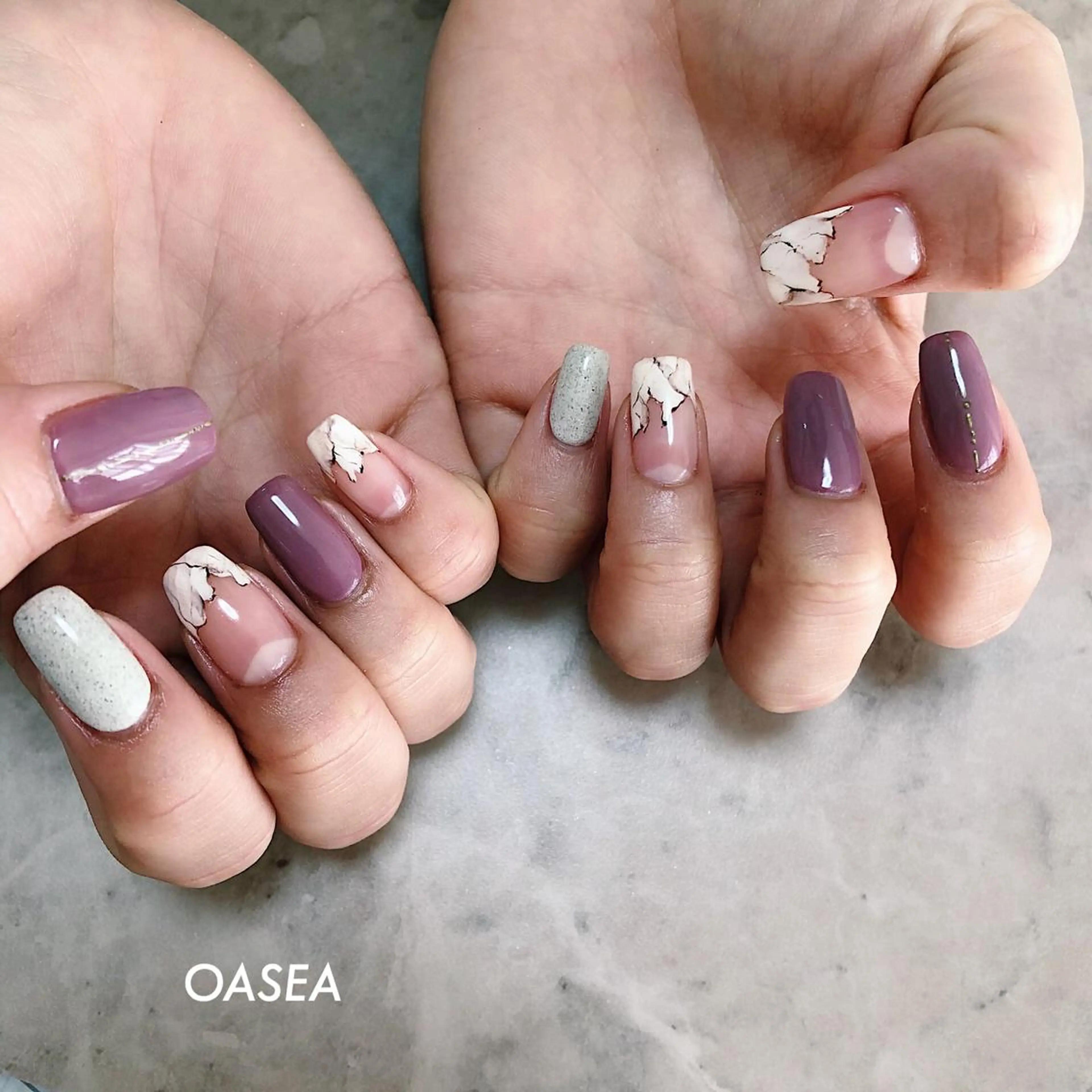 ネイル ハンドネイル 🌞💜 KAORI 🌴のネイルデザイン