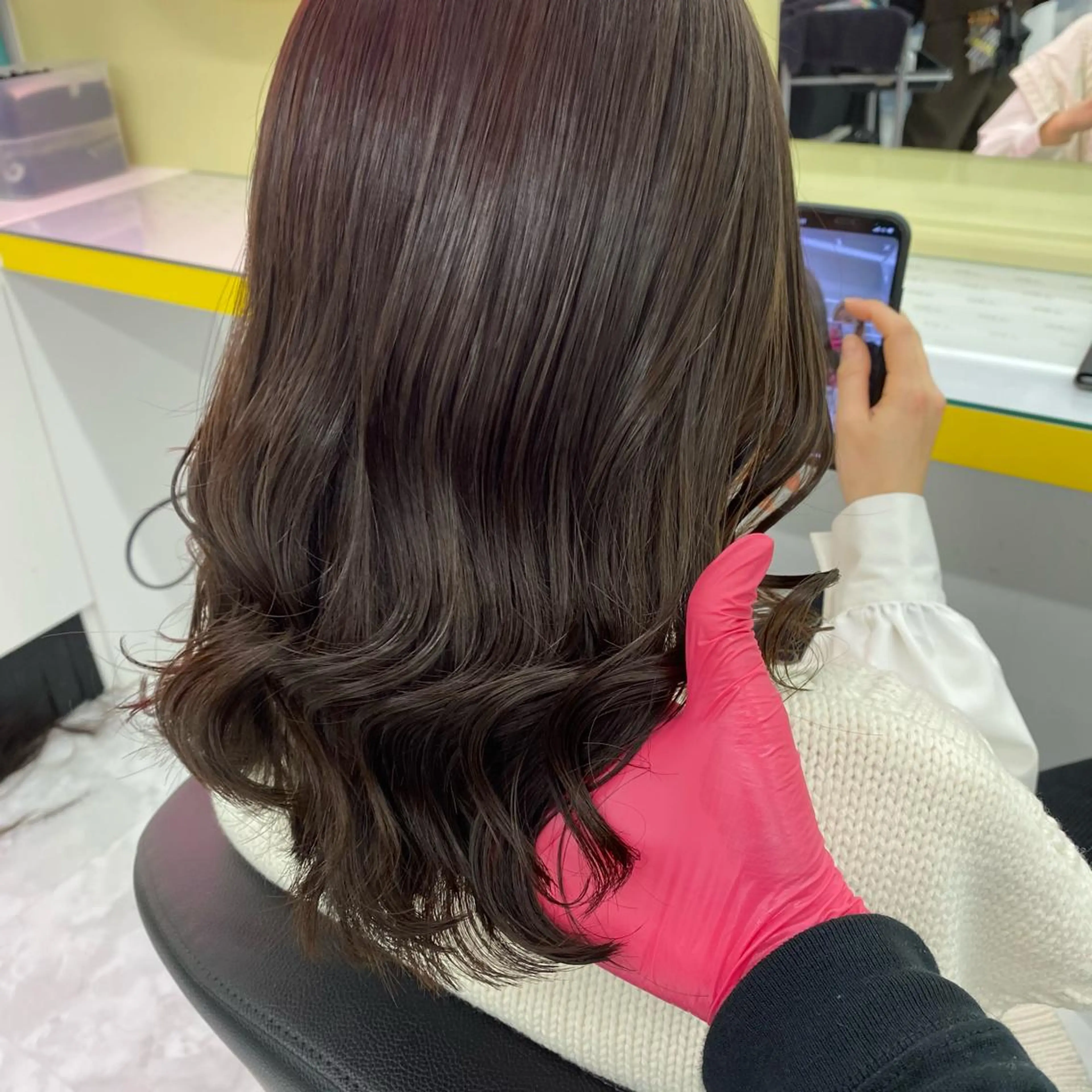 ミディアム カラー ヘアアレンジ GOTODAY shair salon 横浜mare店所属・透明感抜群カラー mai🍑♡のヘアスタイル