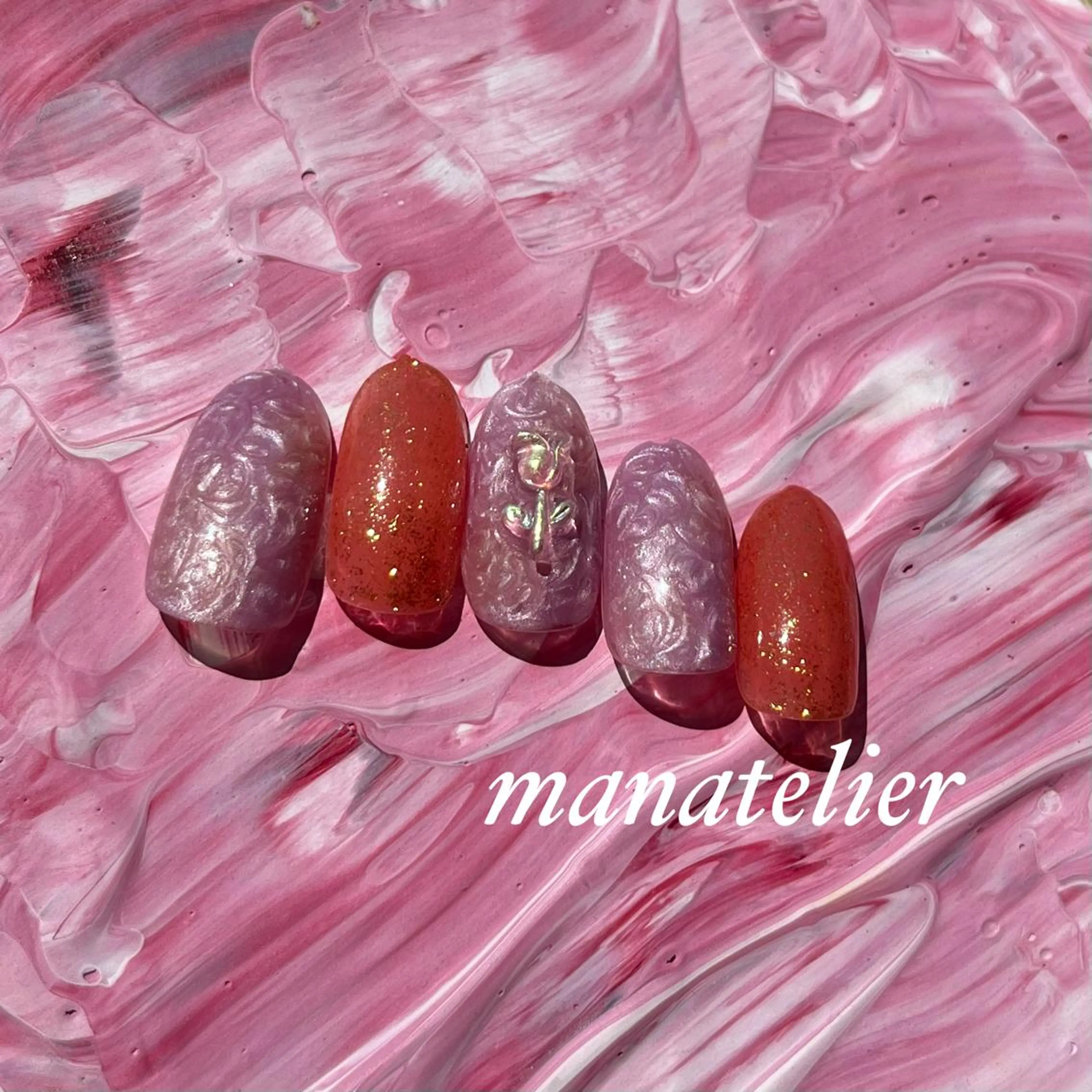 ネイル ニュアンスネイル ハンドネイル manatelier マナトリエのネイルデザイン