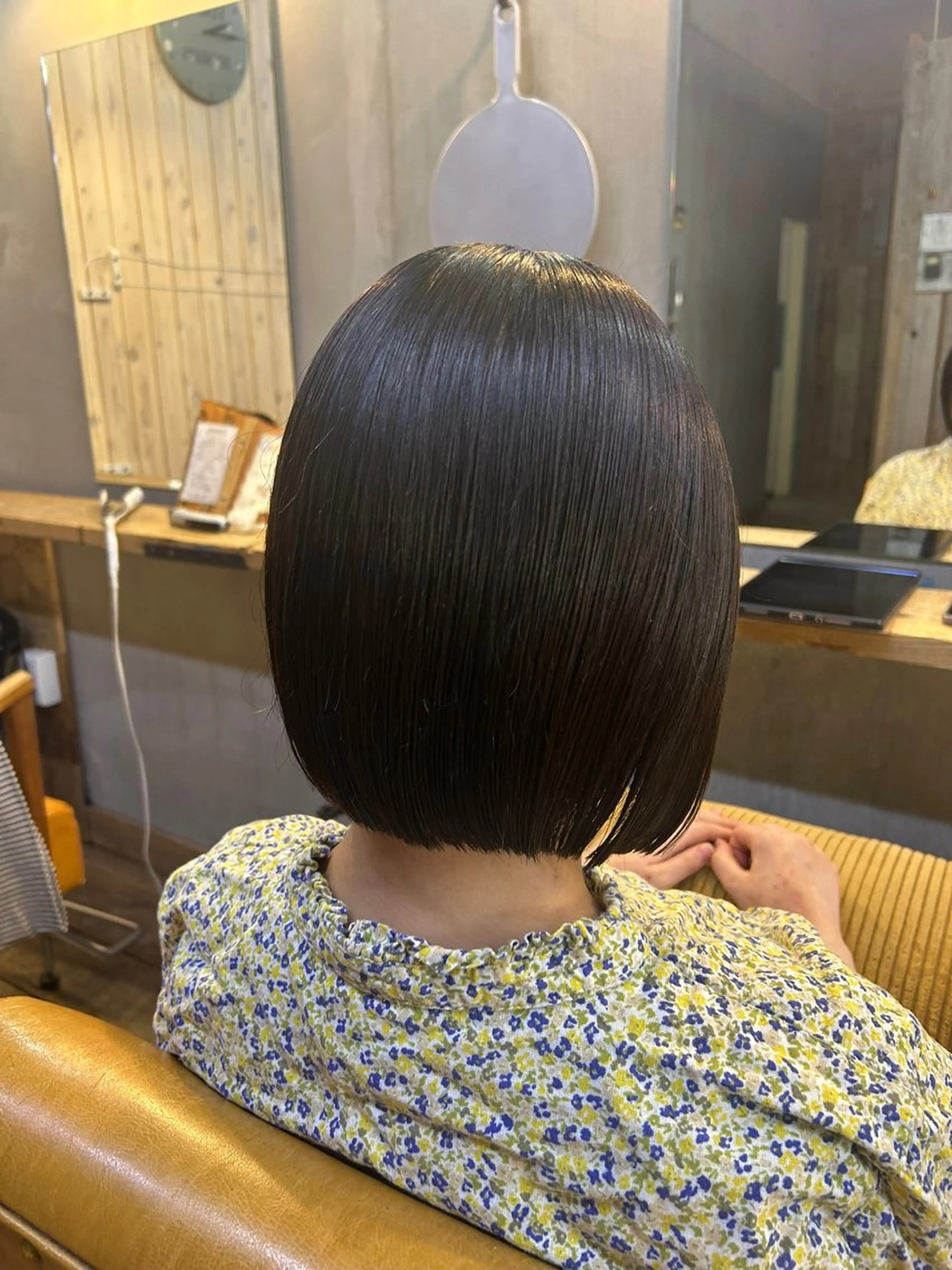 ショート 切りっぱなしボブ ボブ カット hairlabo haru🌿ナナハのヘアスタイル