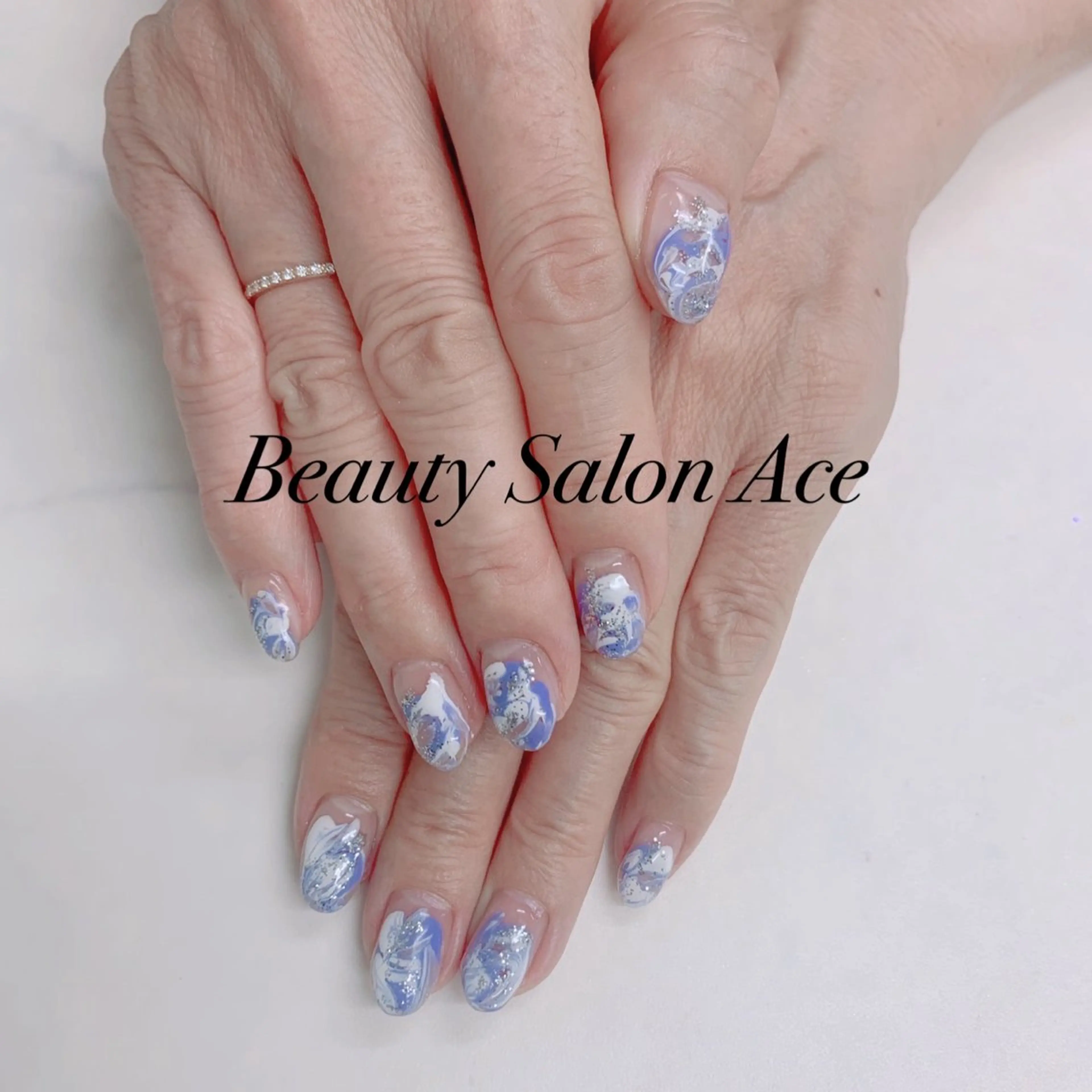 ネイル メンズネイル 夏ネイル ハンドネイル ハンドケア Beauty Salon Ace(ネイルサロン エース)所属・池袋フィルイン Ace♡長さだしのネイルデザイン