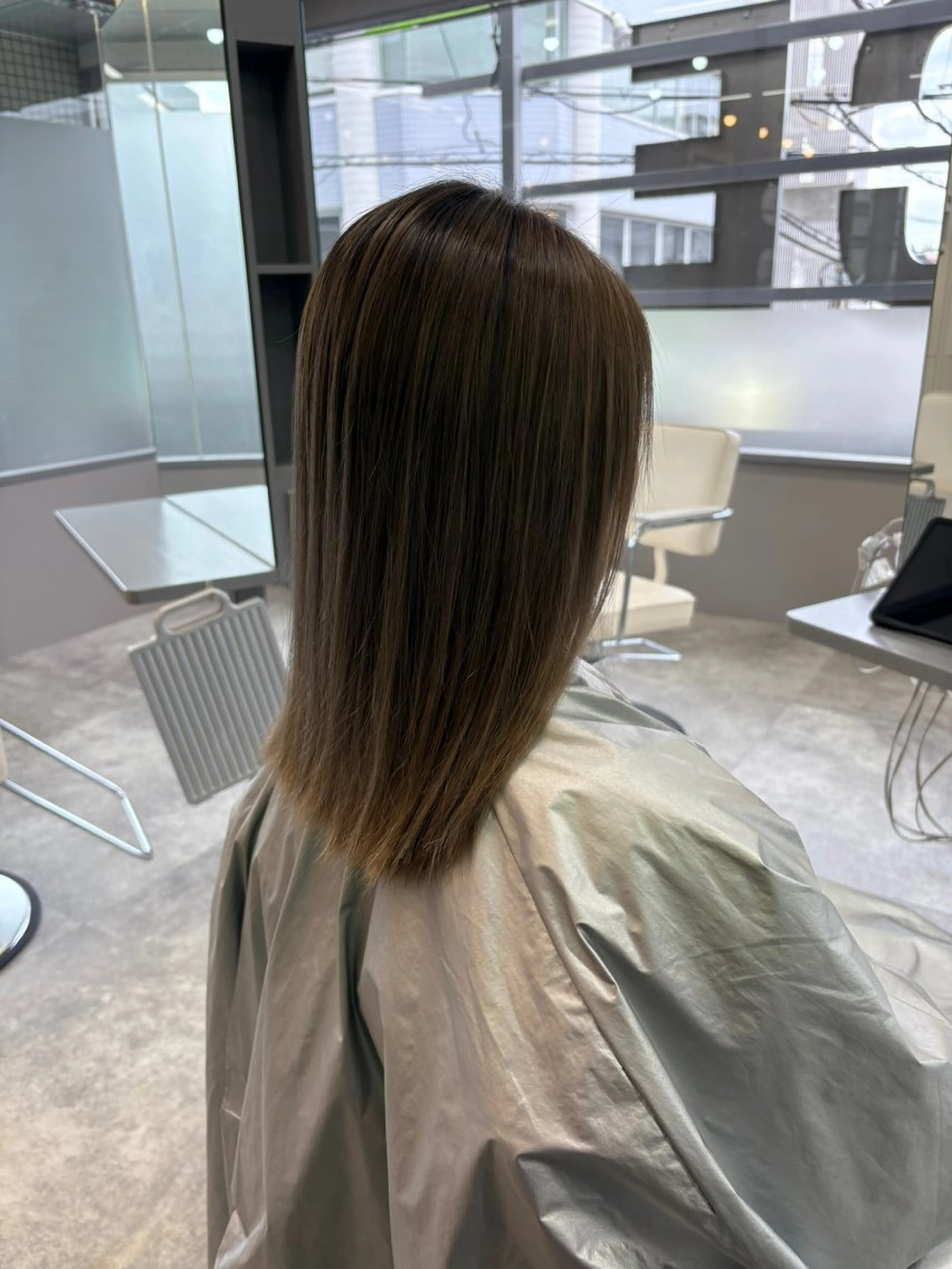 ミディアム カラー 比嘉 翔太のヘアスタイル