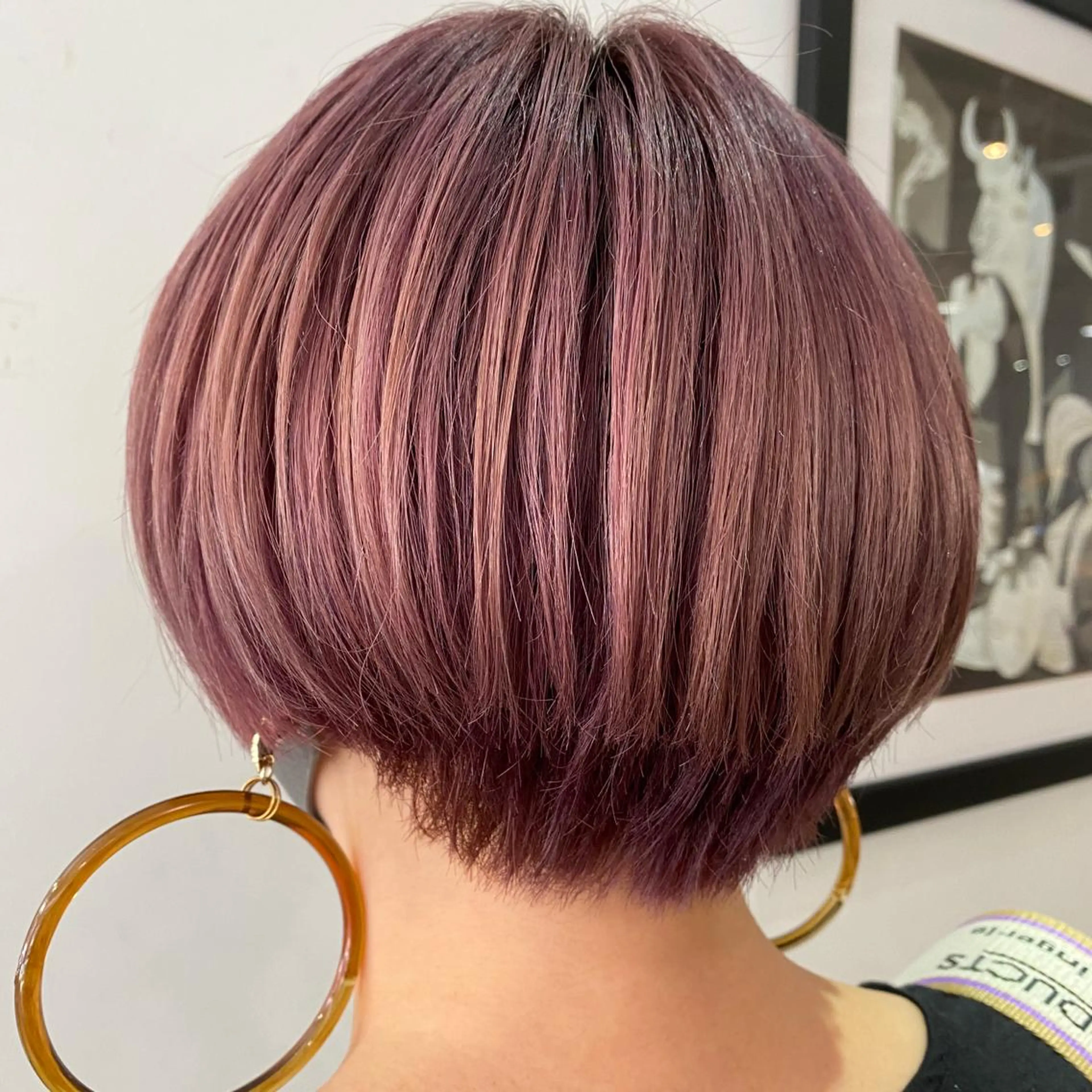 ショート カラー ピンクカラー 韓国風ヘア カット ヘアカラー 💚 nao💚のヘアスタイル