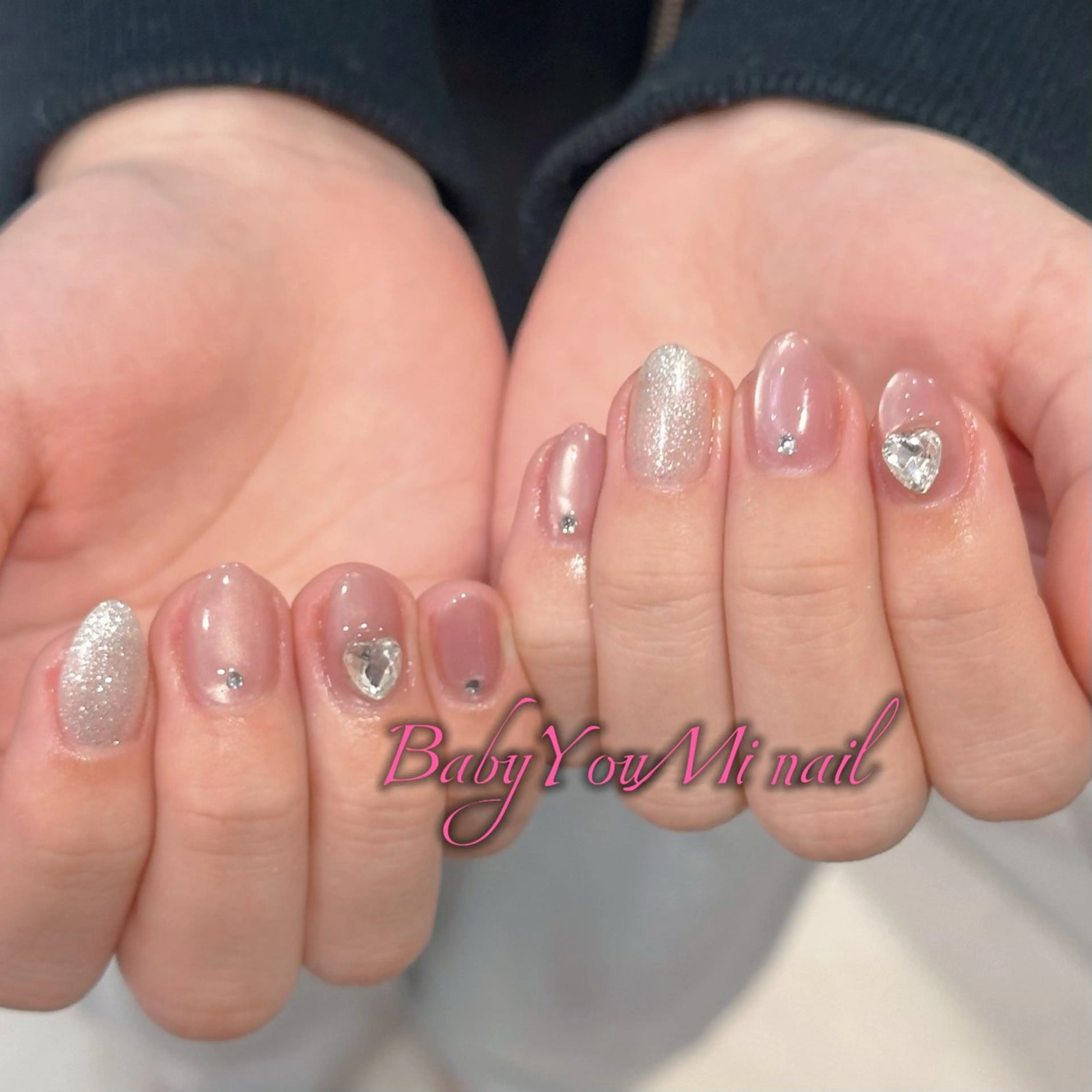 ネイル オーロラネイル フラワーネイル フットネイル フレンチネイル ジェルネイル ハンドネイル BabyYouMi ねねのネイルデザイン