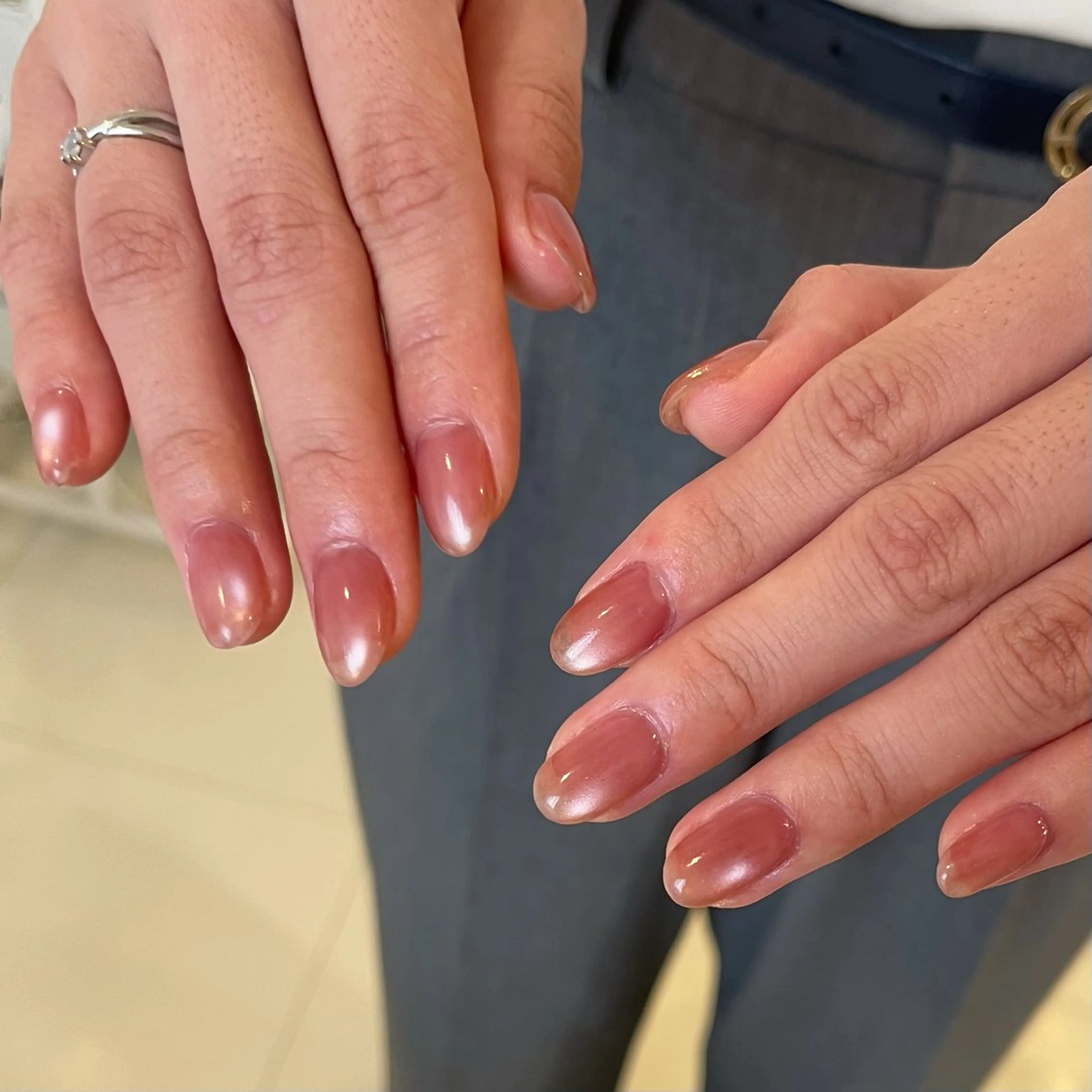 ネイル 韓国ネイル マグネットネイル 夏ネイル ハンドネイル petit所属・Yuka ネイリストのネイルデザイン