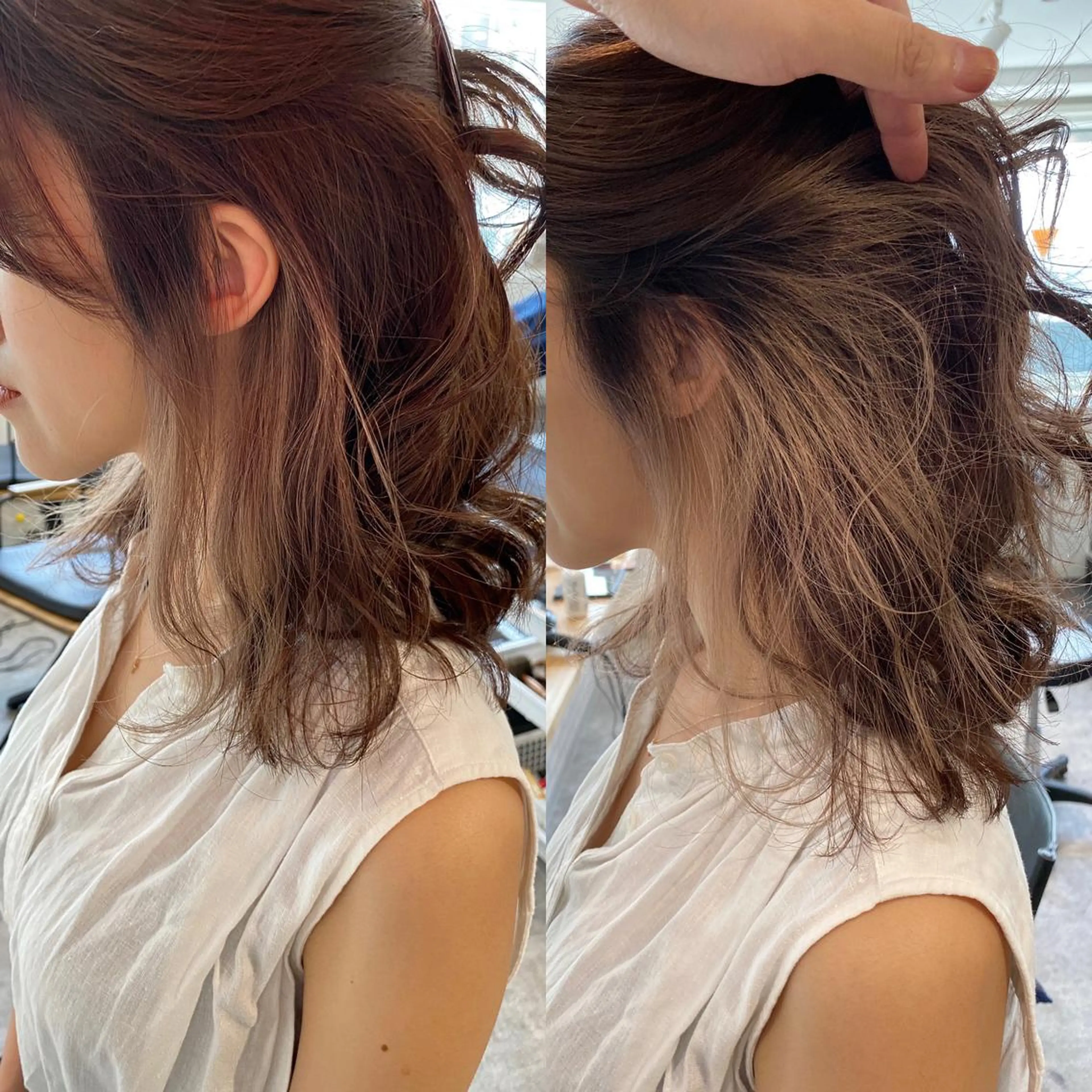 ショート カラー インナーカラー カット ヘアカラー JILBLAN京都 ショート/ハイライトのヘアスタイル