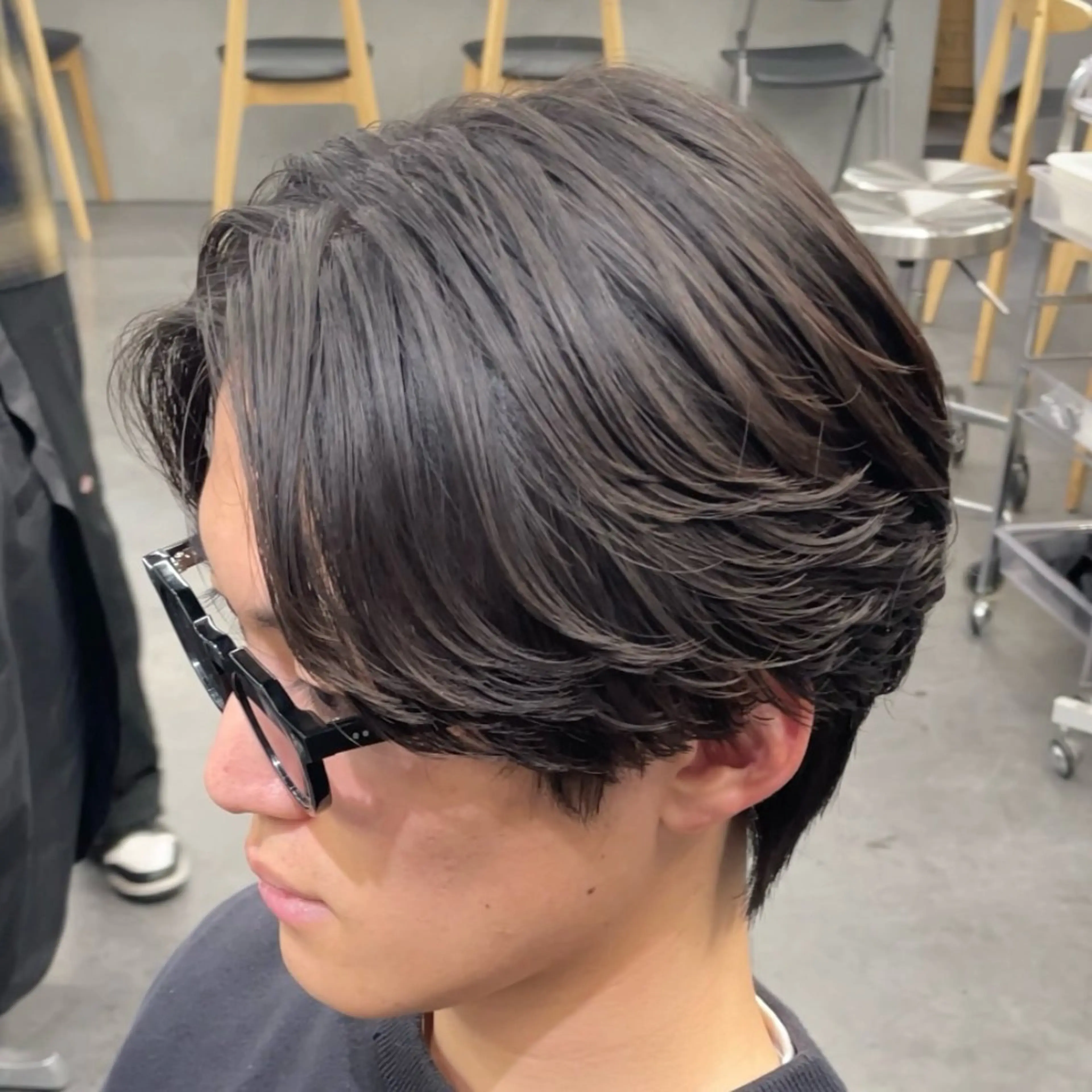 ミディアム パーマ ヘアアレンジ メンズ カット パーマ fifth Tokyo所属・fifth 石川 凪のヘアスタイル