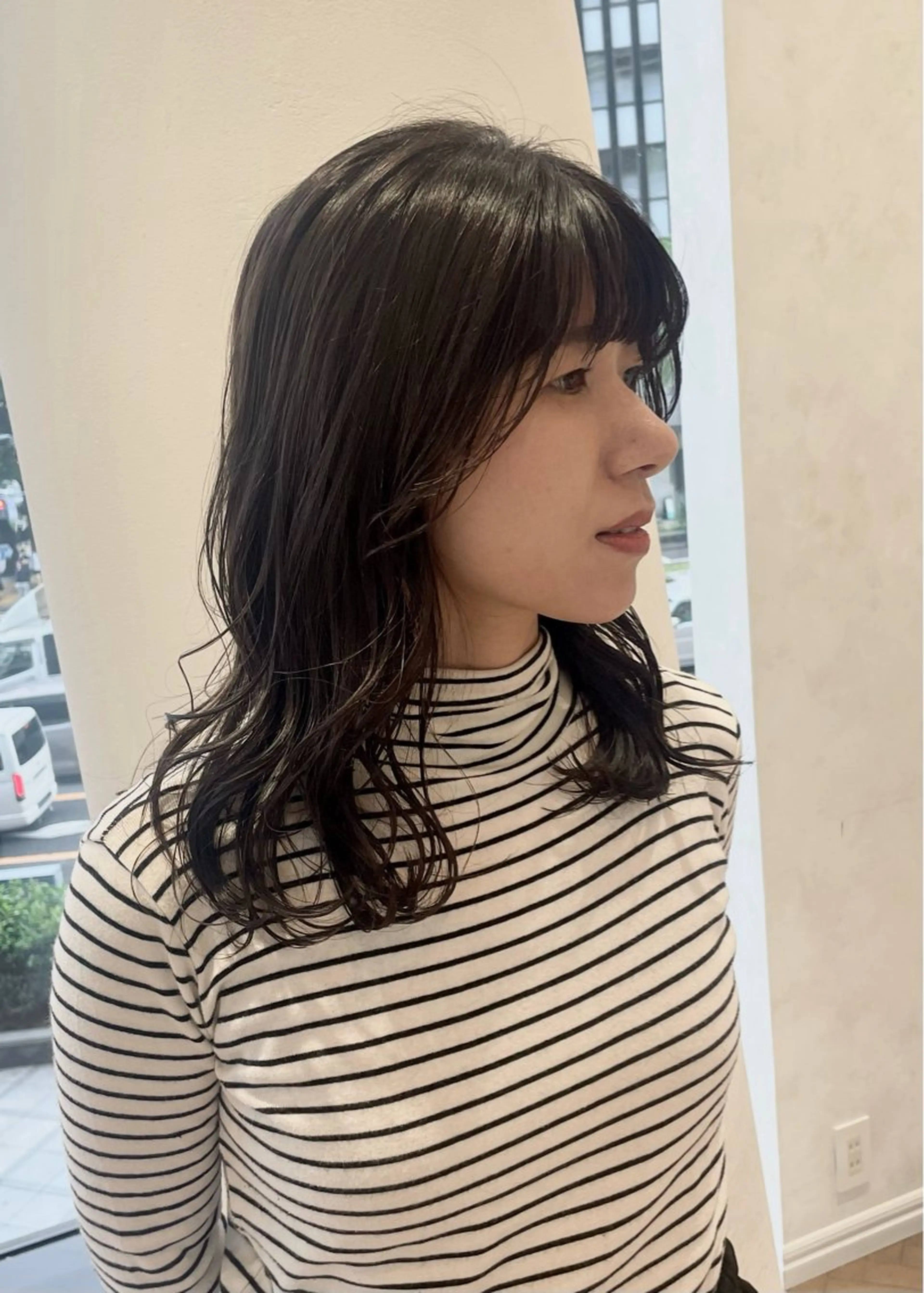 ロング カット ヘアカラー ELLE salon サエのヘアスタイル