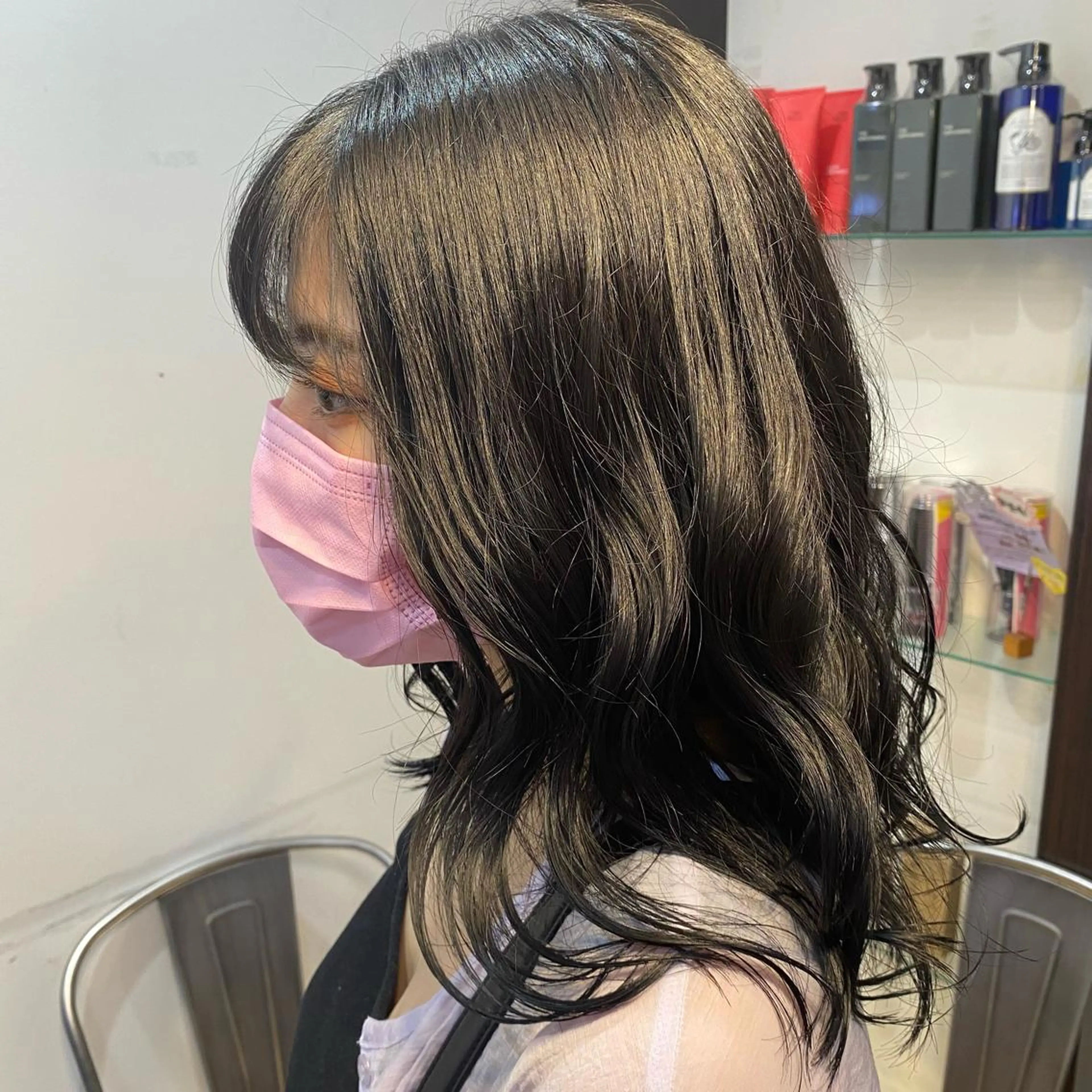 ロング カラー 酸スト/フェザー パーマ/三谷海斗のヘアスタイル