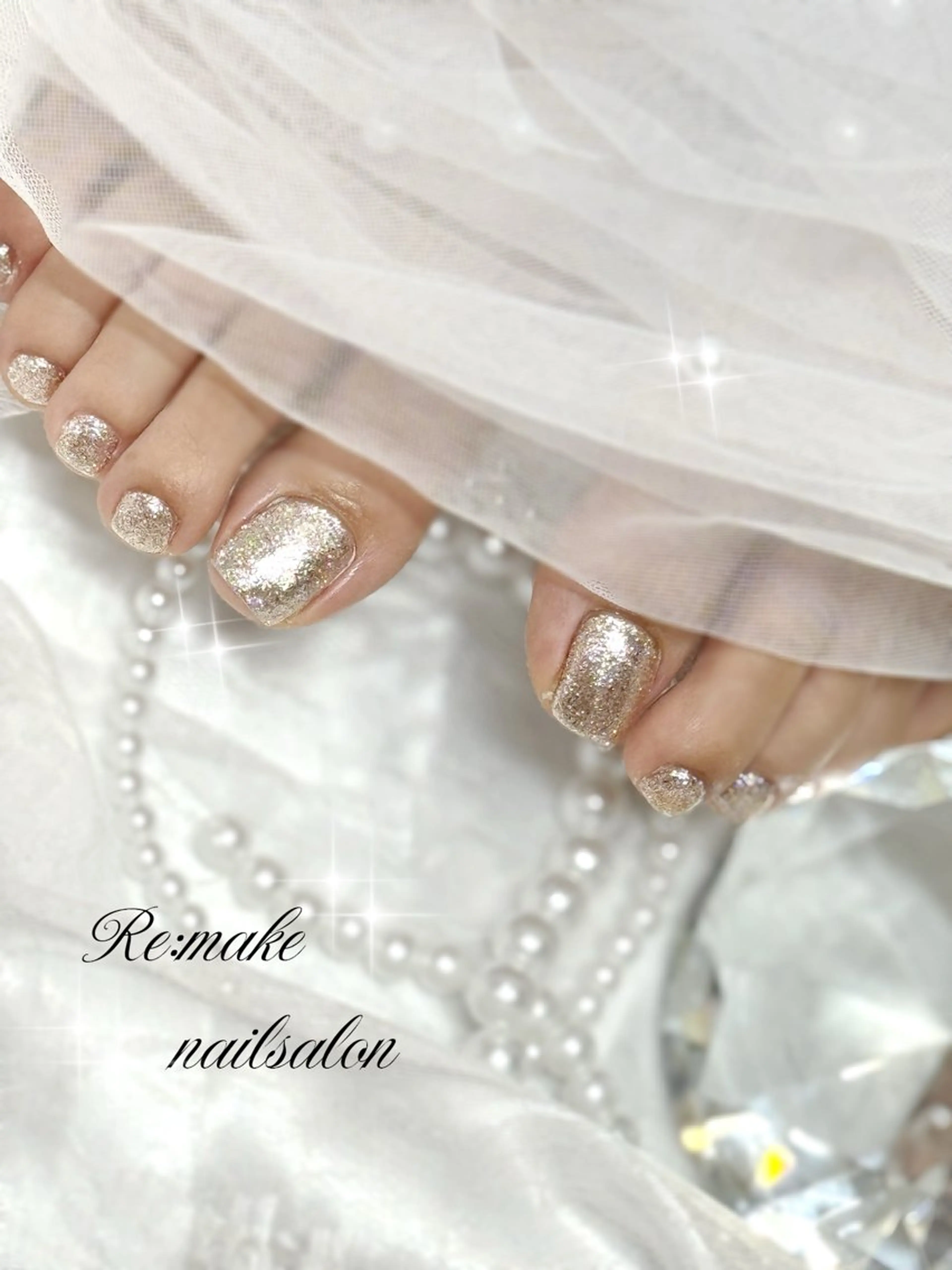 ネイル フットネイル ワンカラーネイル フットネイル Suetake Shuriのネイルデザイン