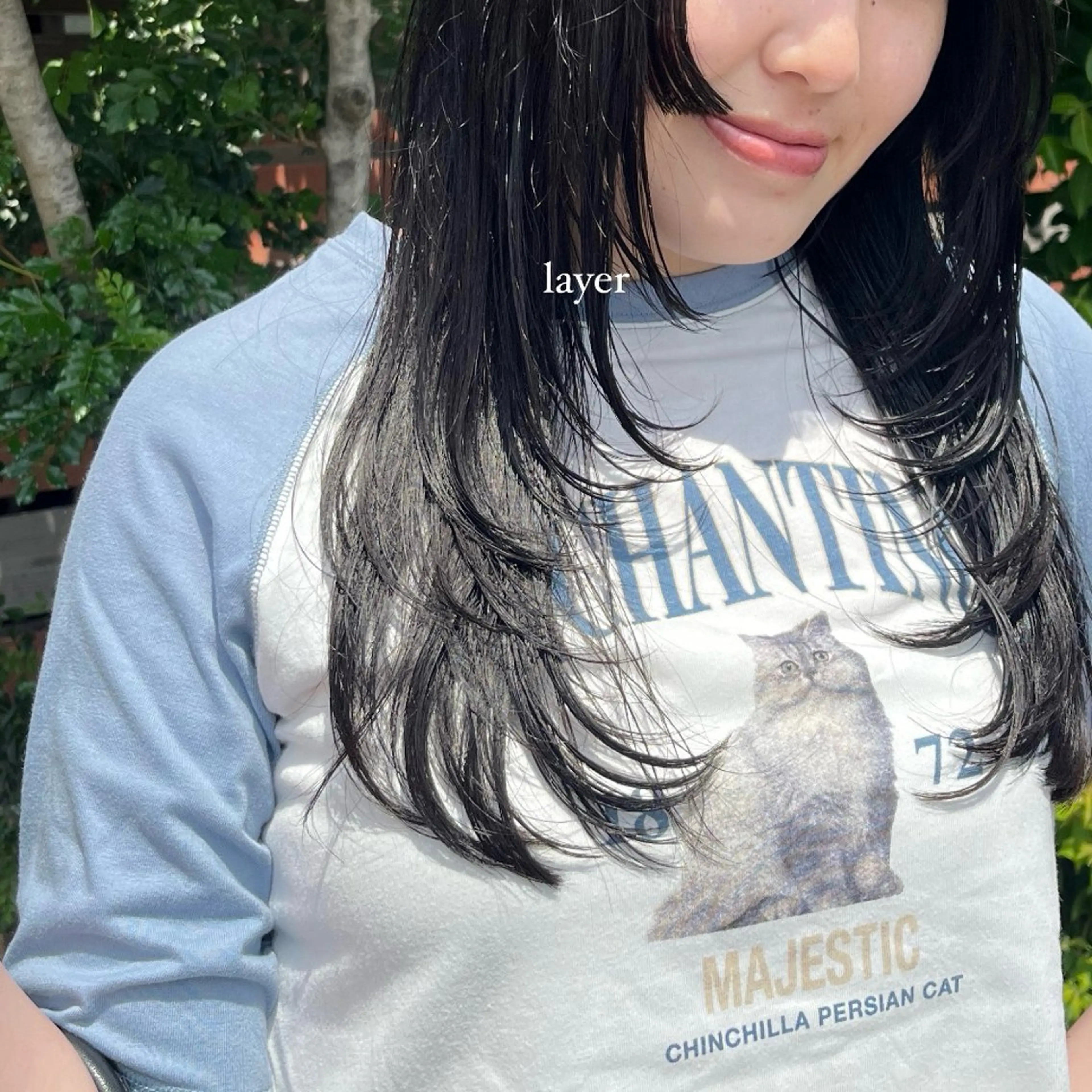 ロング カラー an.nico所属・レイヤー/透明感艶 カラー丸山ななほのヘアスタイル