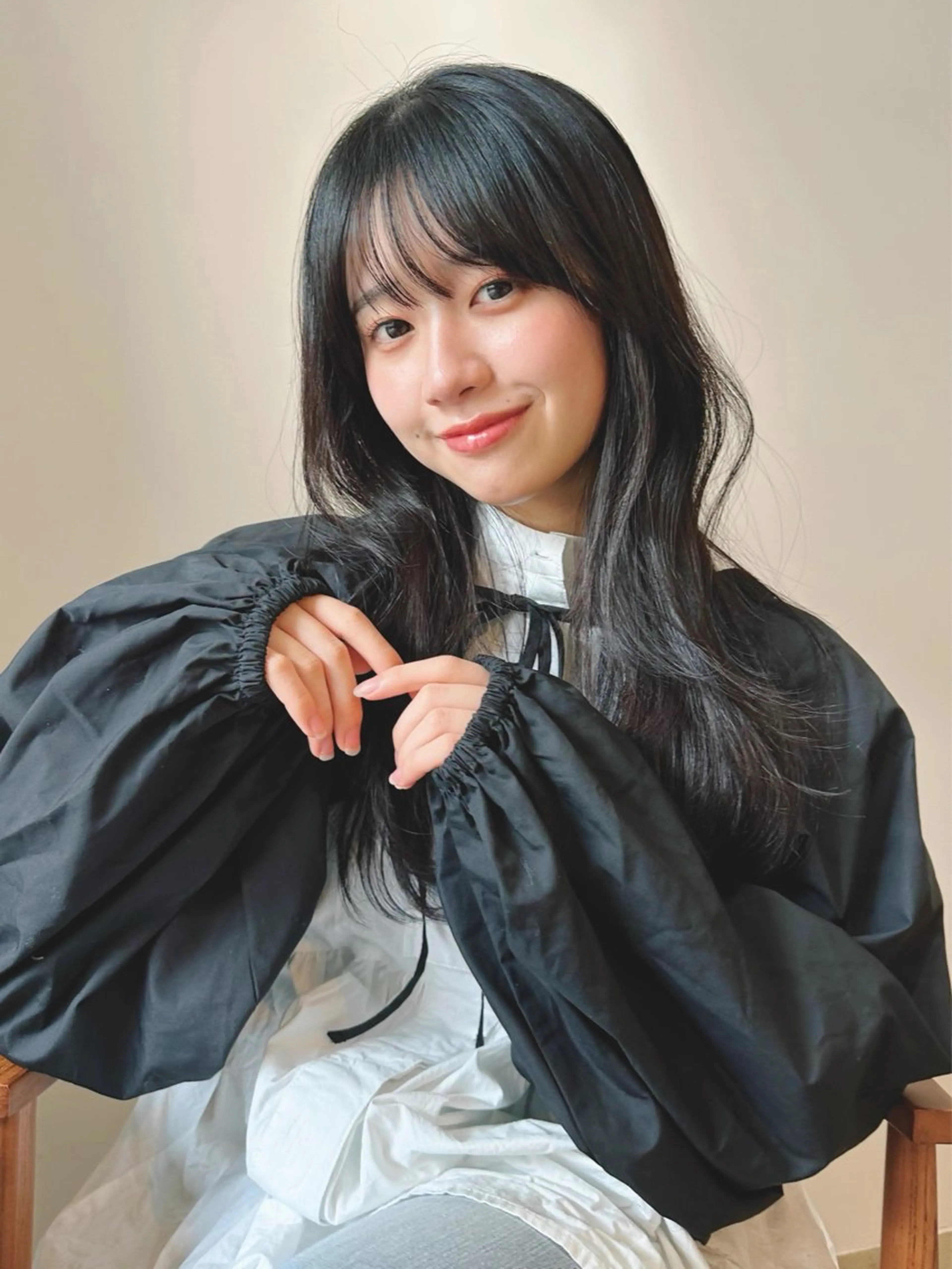 ロング カラー パーマ 🫧小顔×似合わせ× 透明感カラー🫧のヘアスタイル